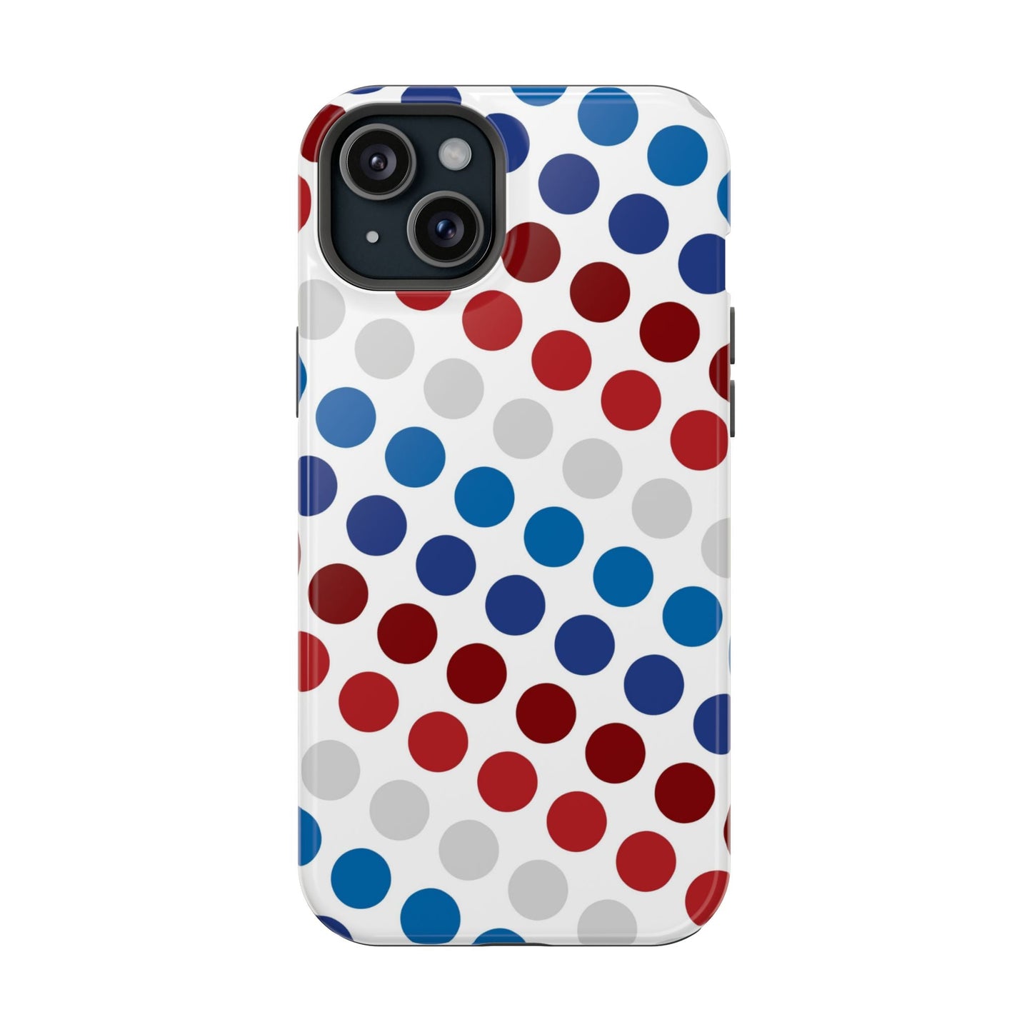 Patriotic Polka Dots - MagSafe iPhone Case - BOGO Cases