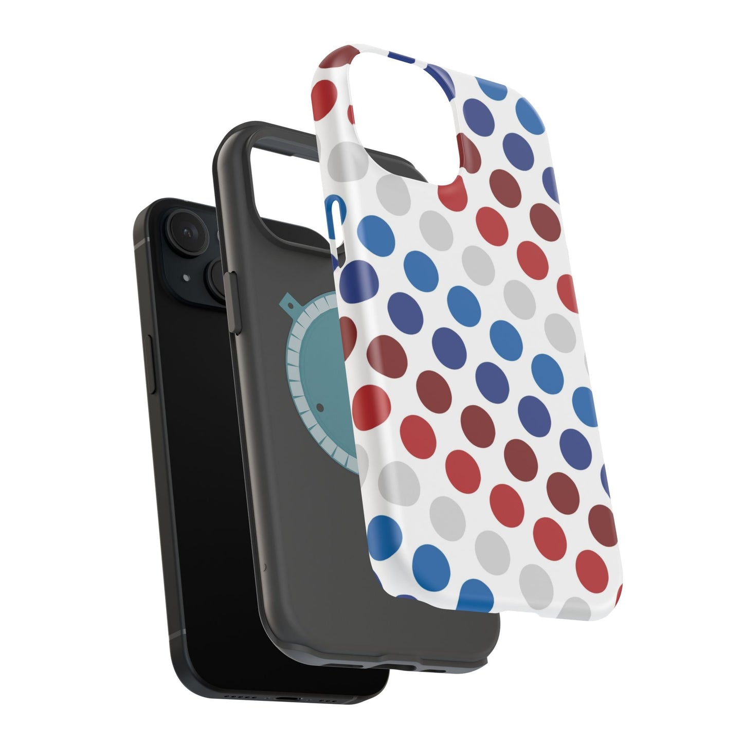 Patriotic Polka Dots - MagSafe iPhone Case - BOGO Cases
