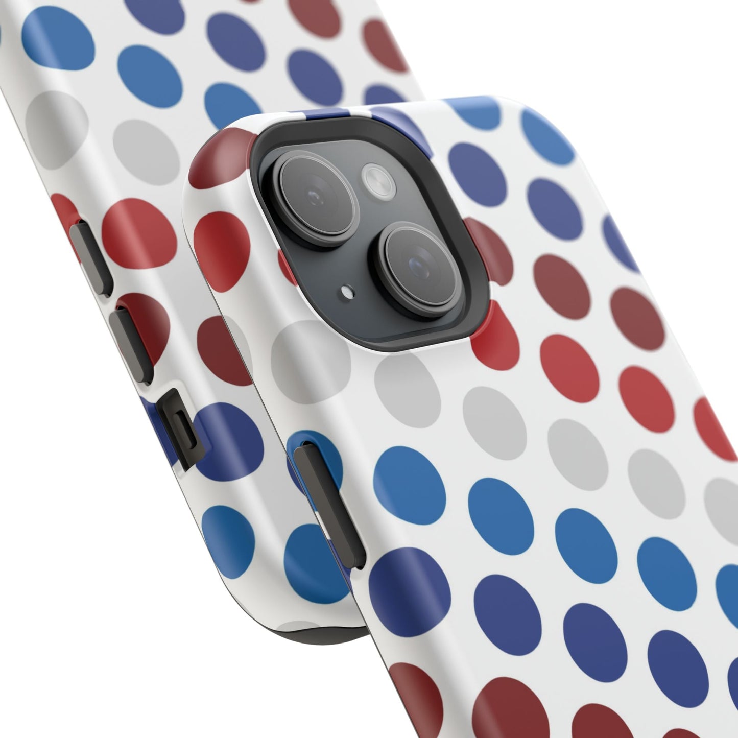 Patriotic Polka Dots - MagSafe iPhone Case - BOGO Cases