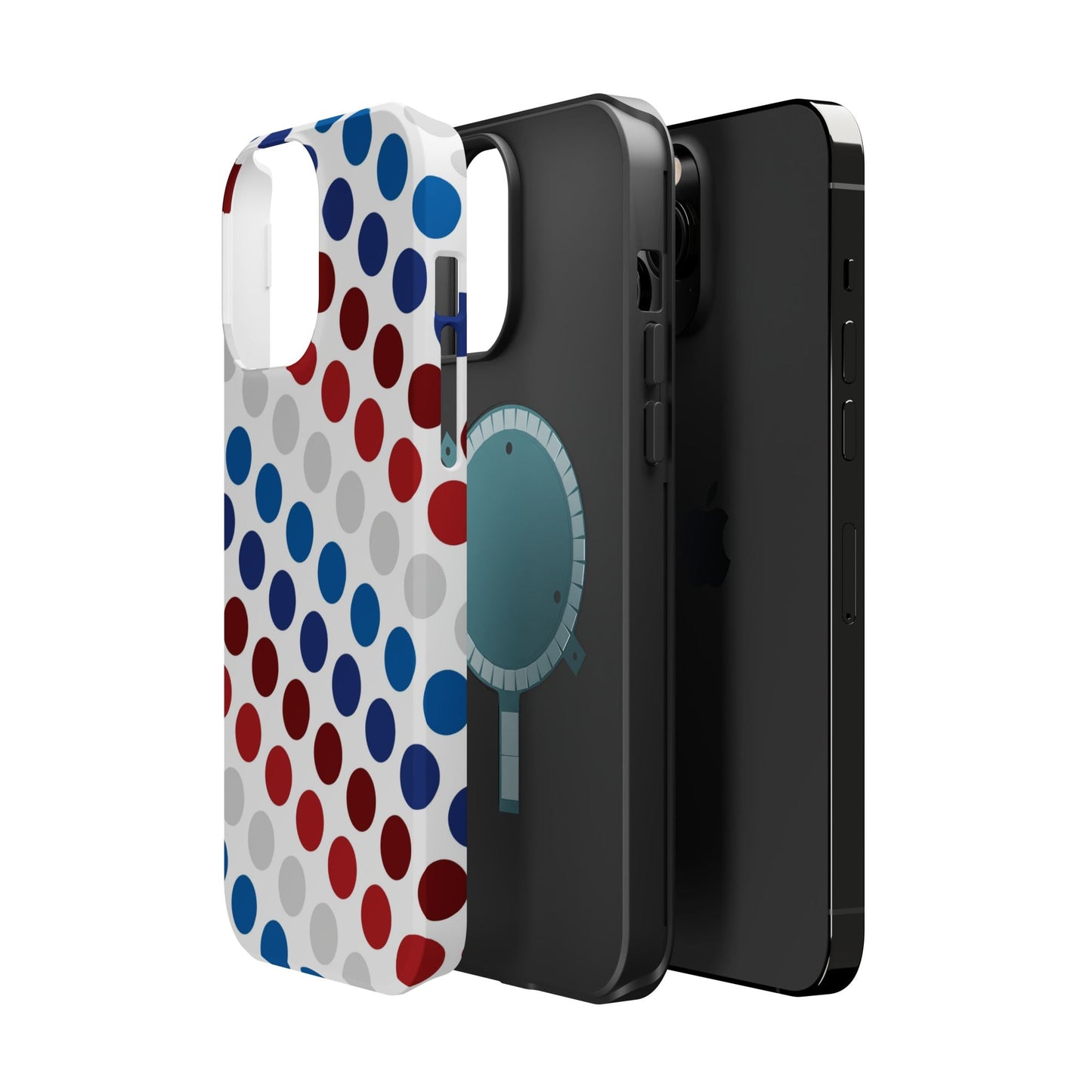 Patriotic Polka Dots - MagSafe iPhone Case - BOGO Cases