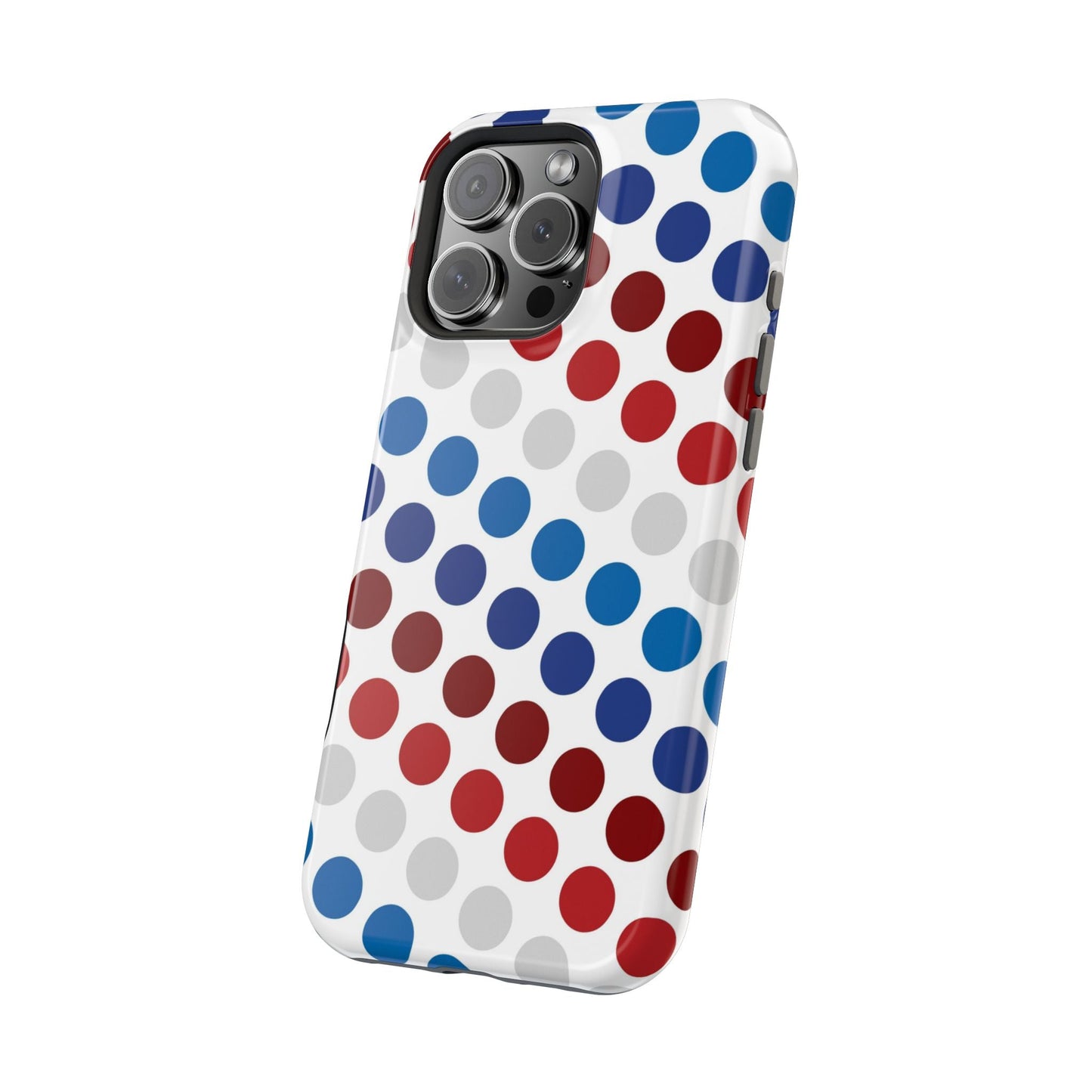 Patriotic Polka Dots - MagSafe iPhone Case - BOGO Cases