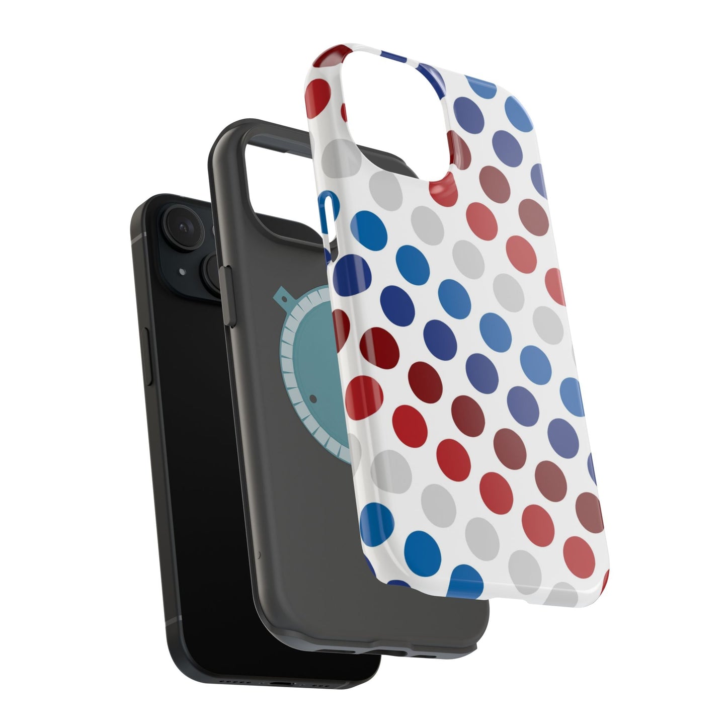 Patriotic Polka Dots - MagSafe iPhone Case - BOGO Cases