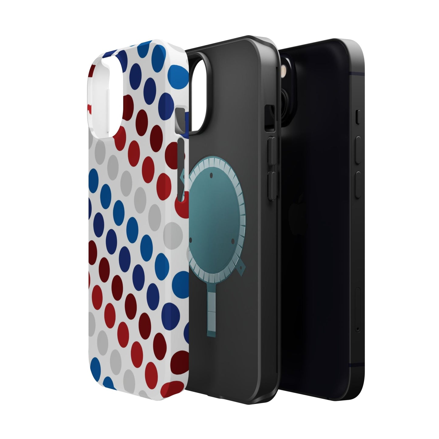Patriotic Polka Dots - MagSafe iPhone Case - BOGO Cases