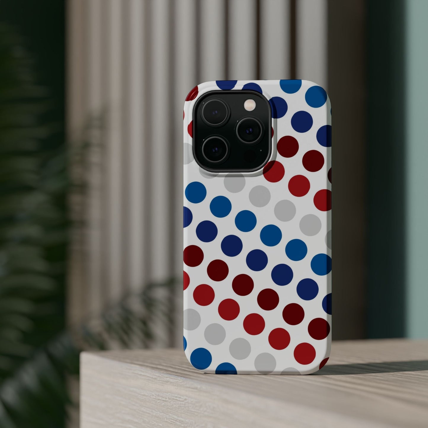 Patriotic Polka Dots - MagSafe iPhone Case - BOGO Cases