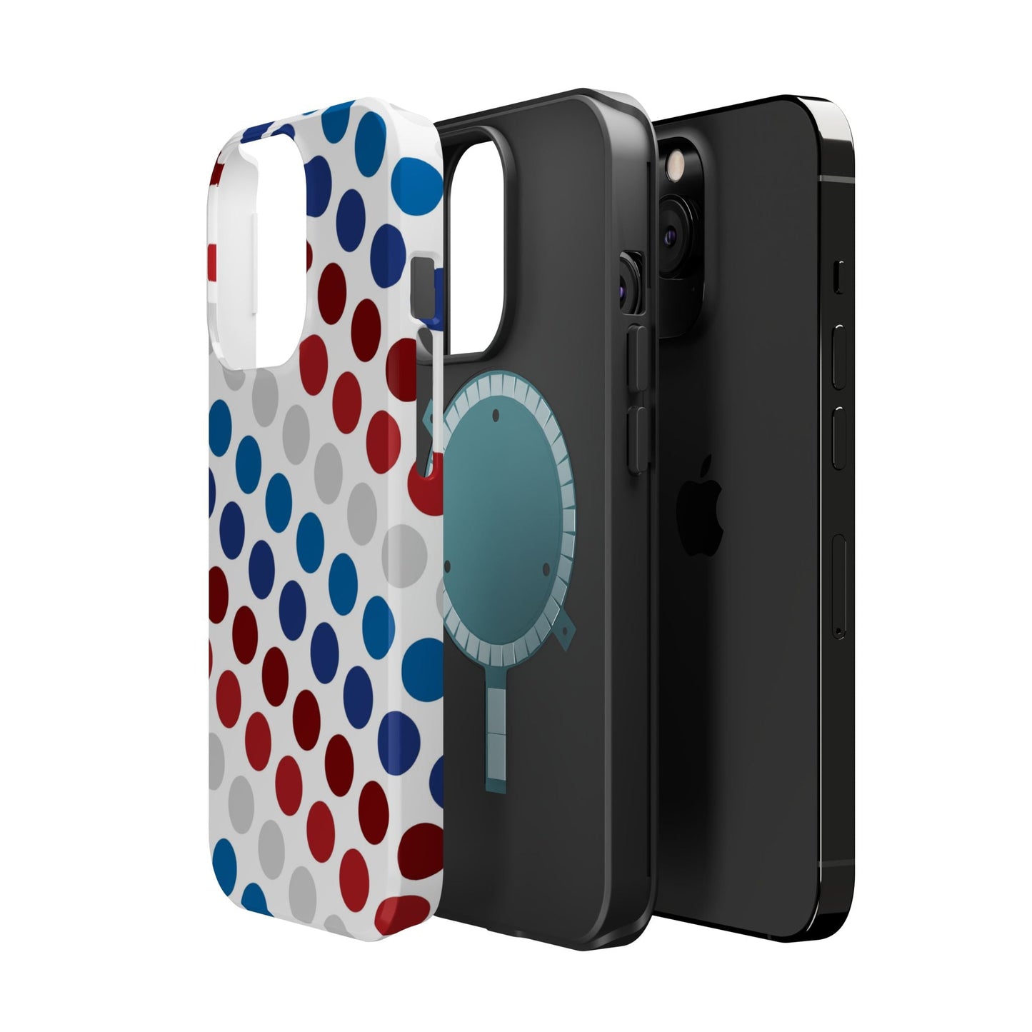 Patriotic Polka Dots - MagSafe iPhone Case - BOGO Cases
