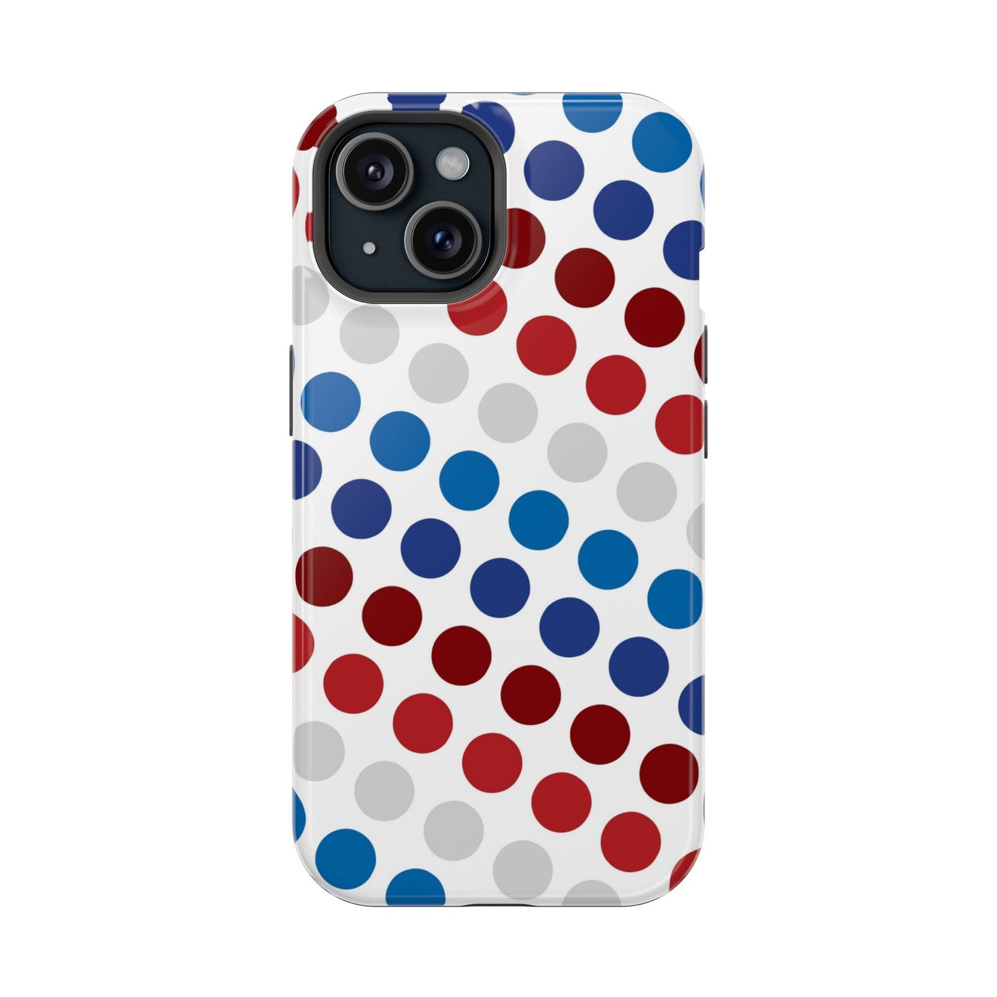 Patriotic Polka Dots - MagSafe iPhone Case - BOGO Cases