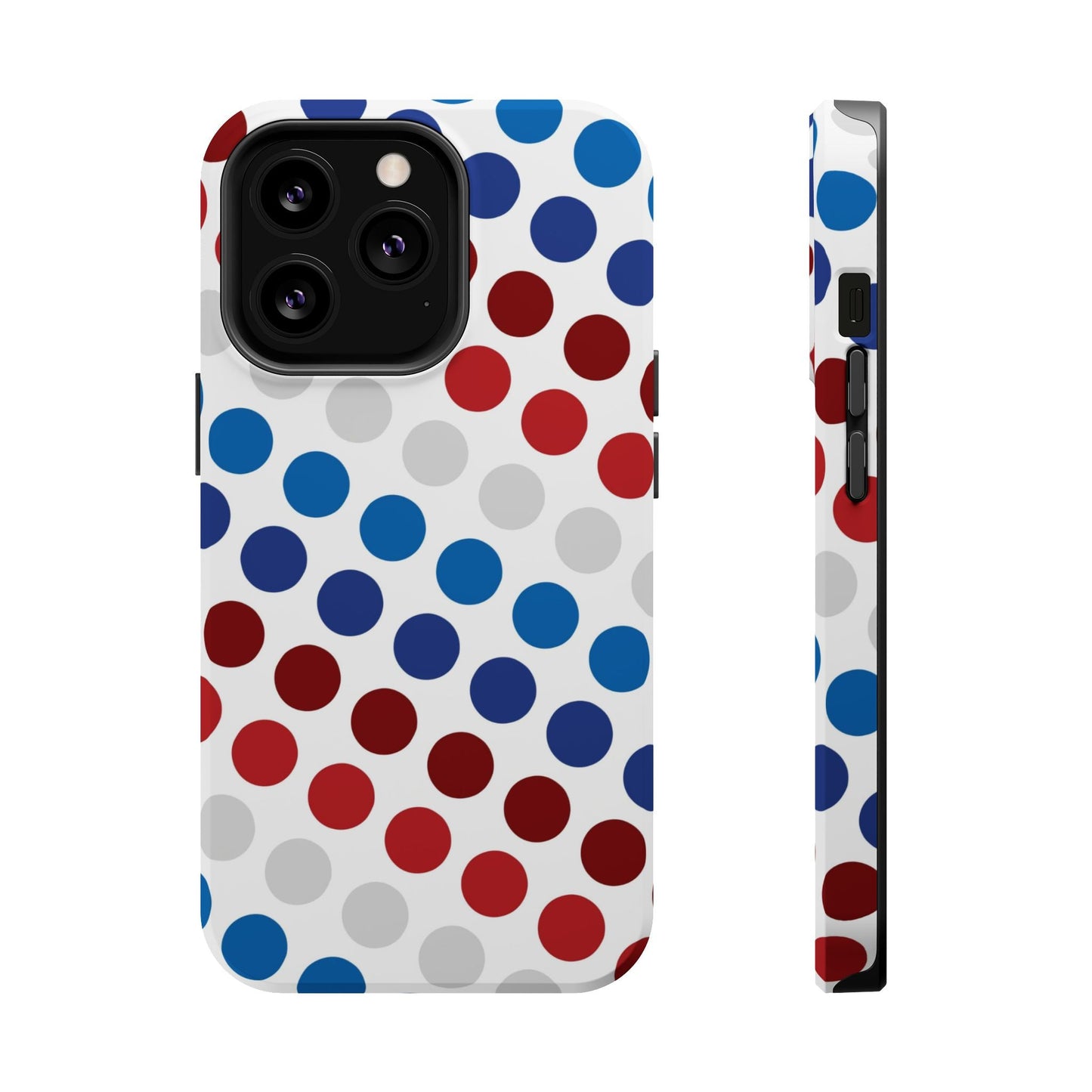 Patriotic Polka Dots - MagSafe iPhone Case - BOGO Cases