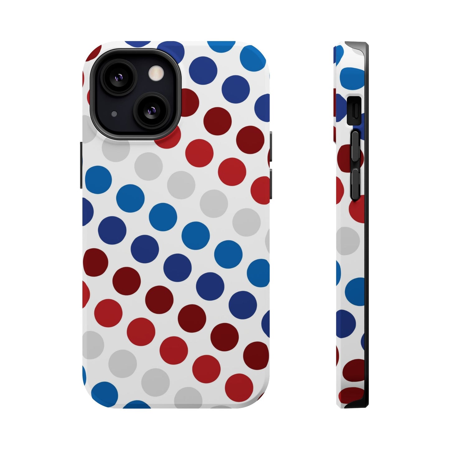 Patriotic Polka Dots - MagSafe iPhone Case - BOGO Cases