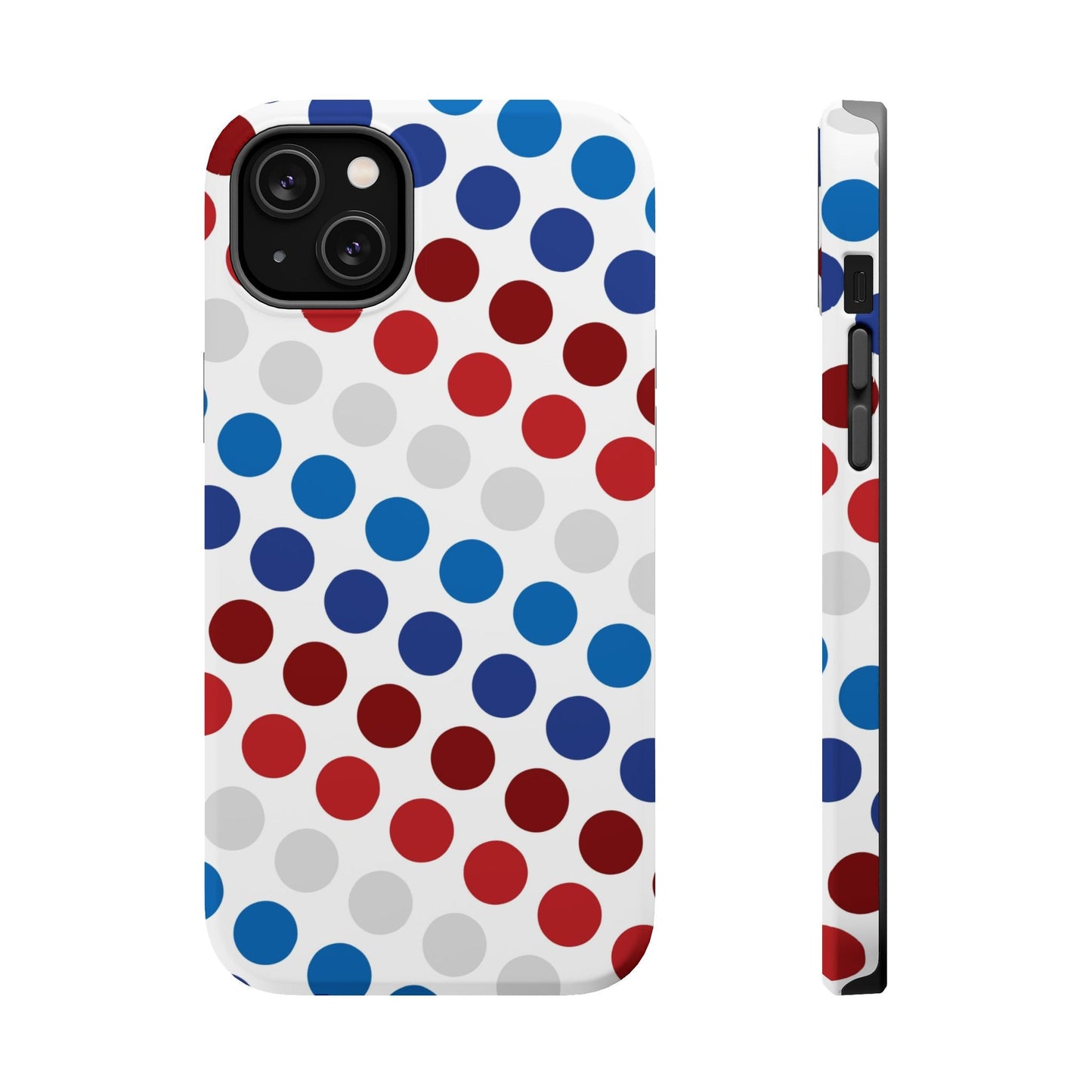 Patriotic Polka Dots - MagSafe iPhone Case - BOGO Cases