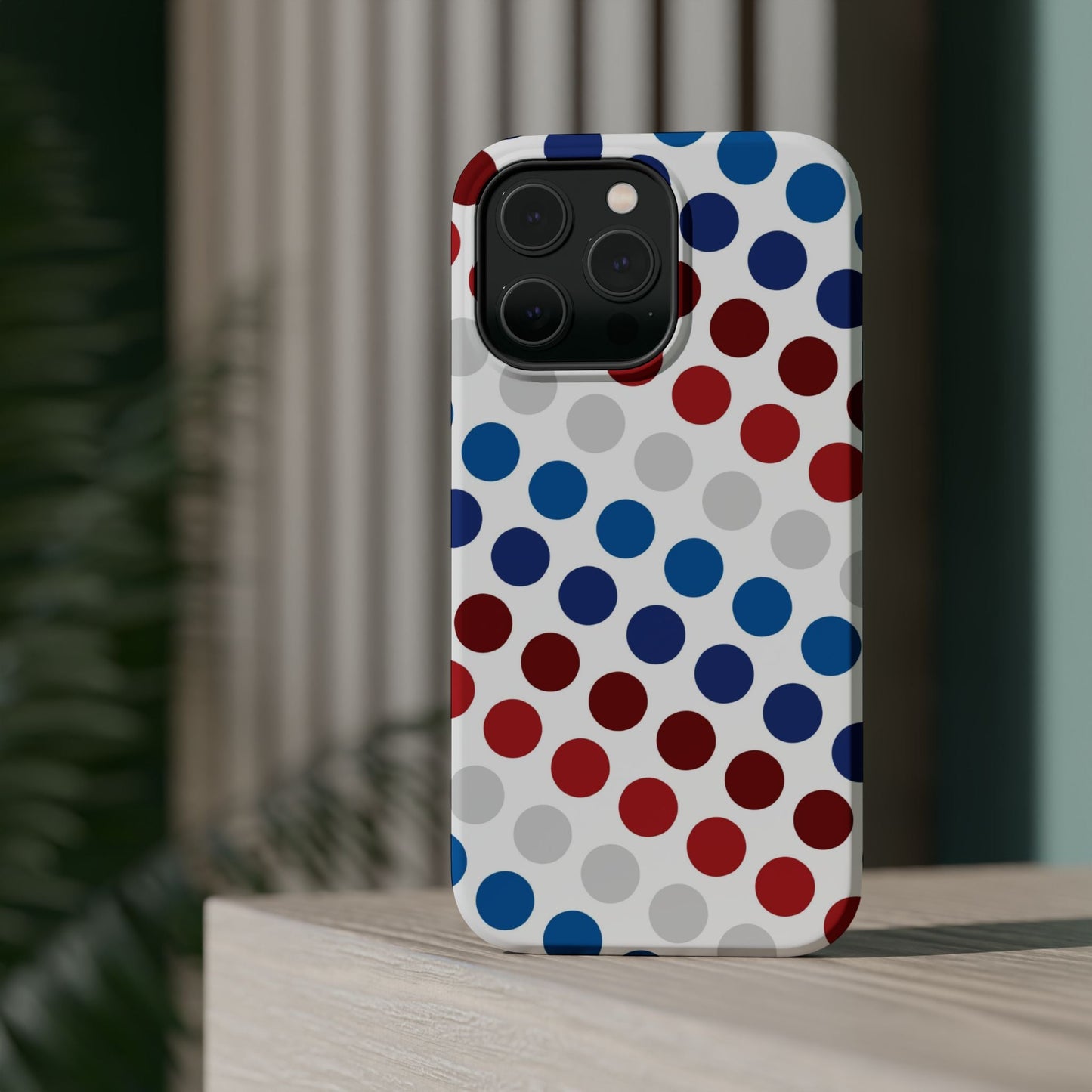 Patriotic Polka Dots - MagSafe iPhone Case - BOGO Cases