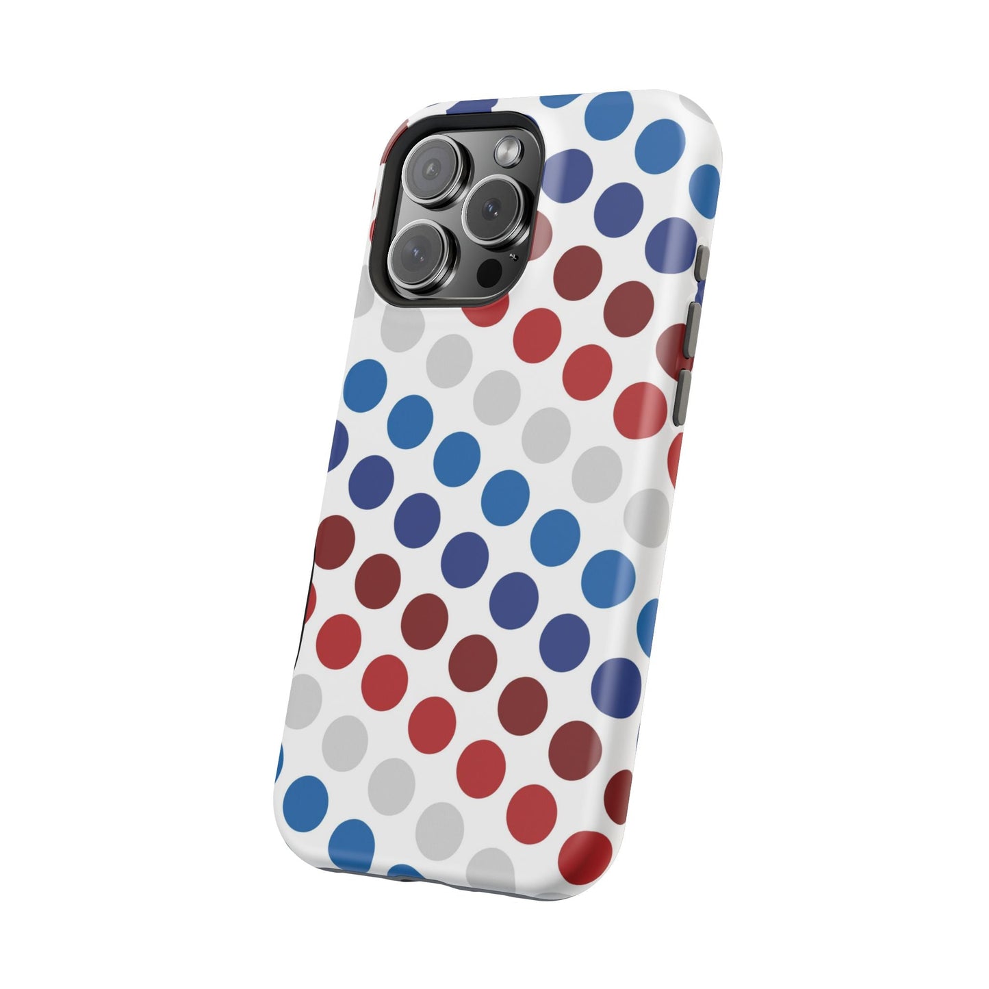 Patriotic Polka Dots - MagSafe iPhone Case - BOGO Cases
