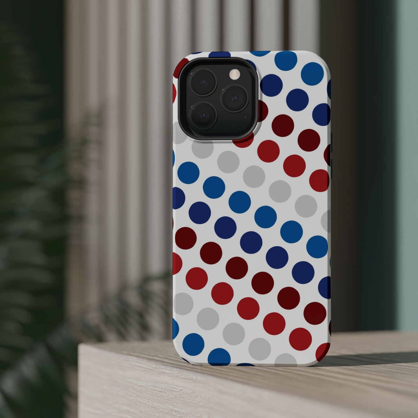 Patriotic Polka Dots - MagSafe iPhone Case - BOGO Cases
