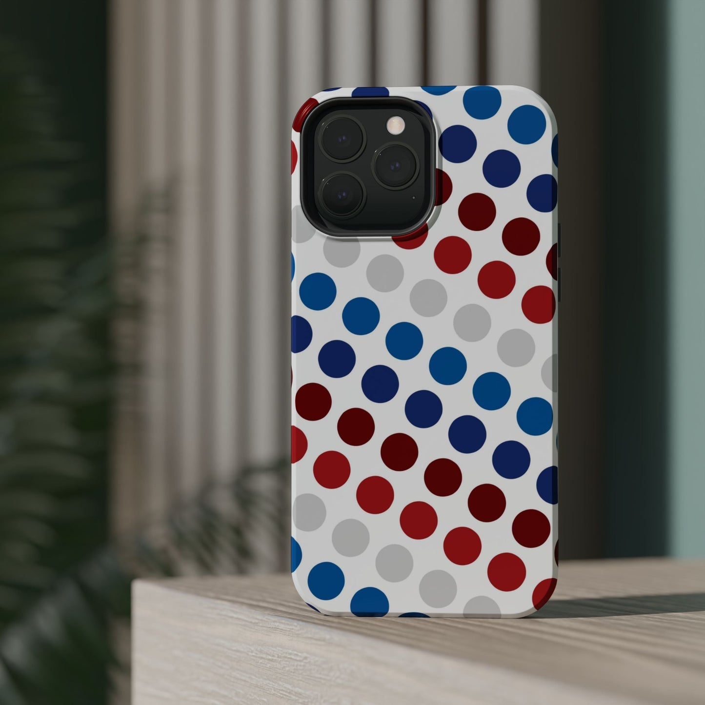 Patriotic Polka Dots - MagSafe iPhone Case - BOGO Cases