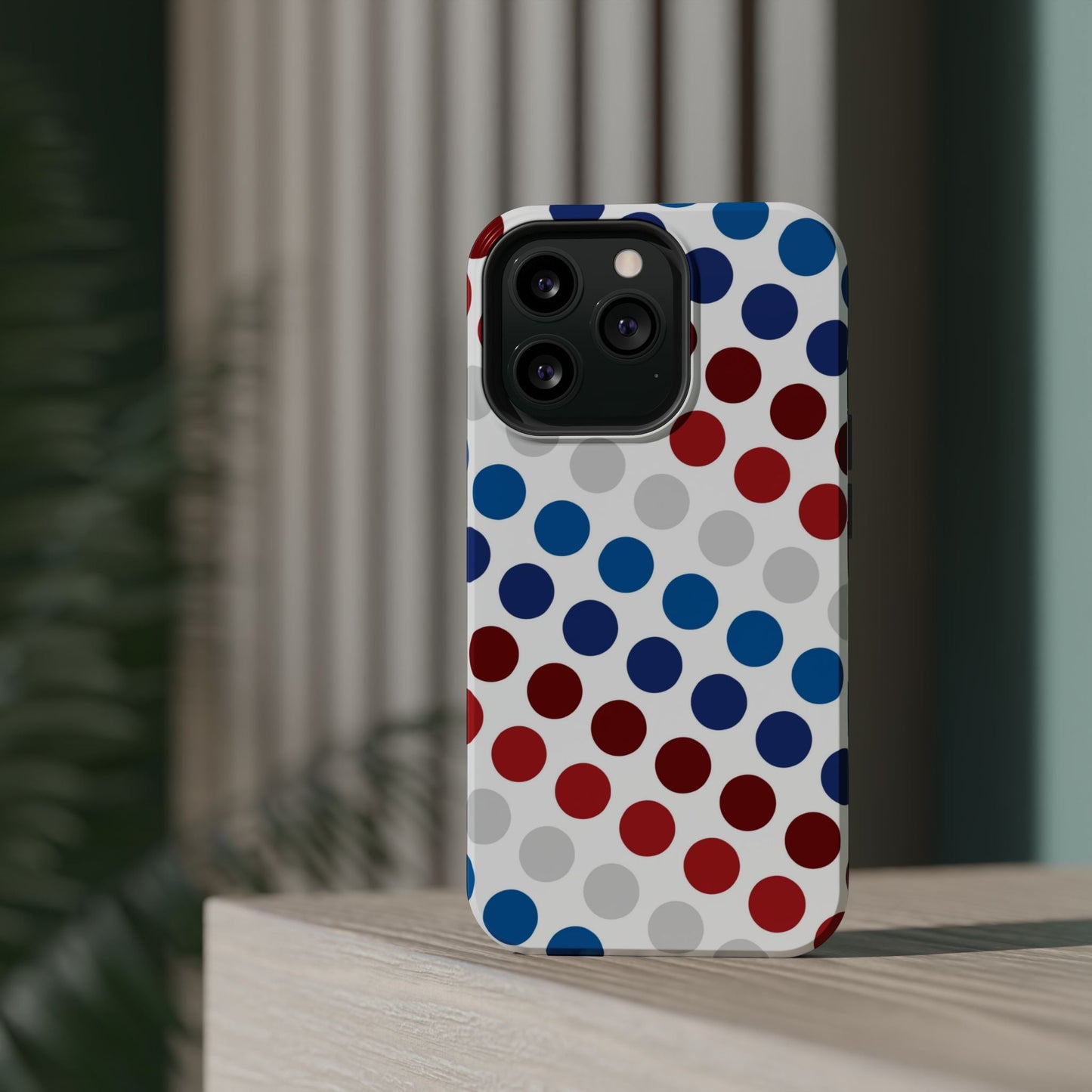 Patriotic Polka Dots - MagSafe iPhone Case - BOGO Cases