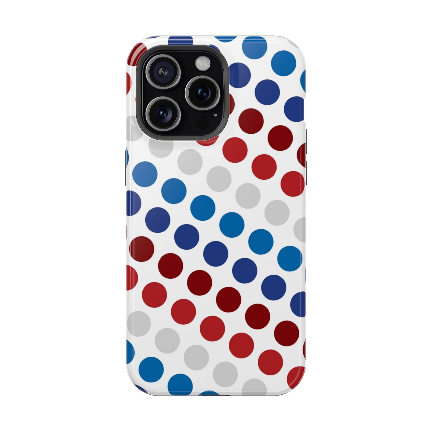 Patriotic Polka Dots - MagSafe iPhone Case - BOGO Cases