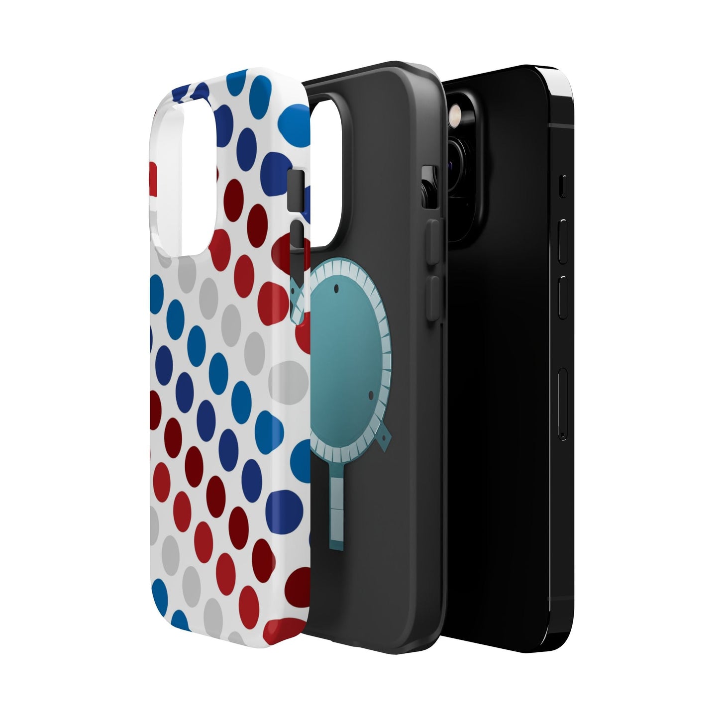 Patriotic Polka Dots - MagSafe iPhone Case - BOGO Cases