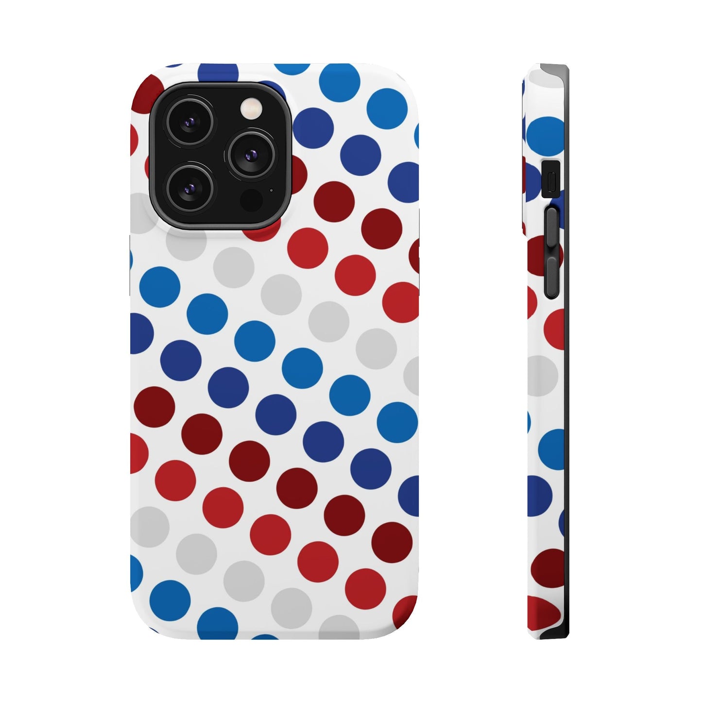 Patriotic Polka Dots - MagSafe iPhone Case - BOGO Cases