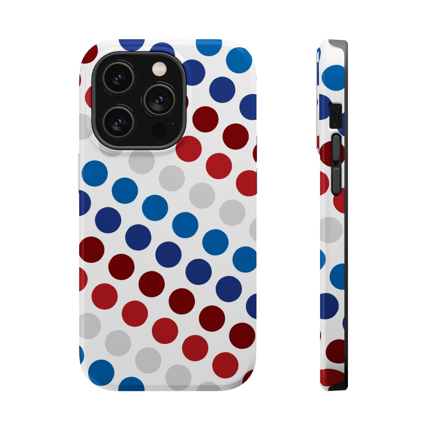 Patriotic Polka Dots - MagSafe iPhone Case - BOGO Cases