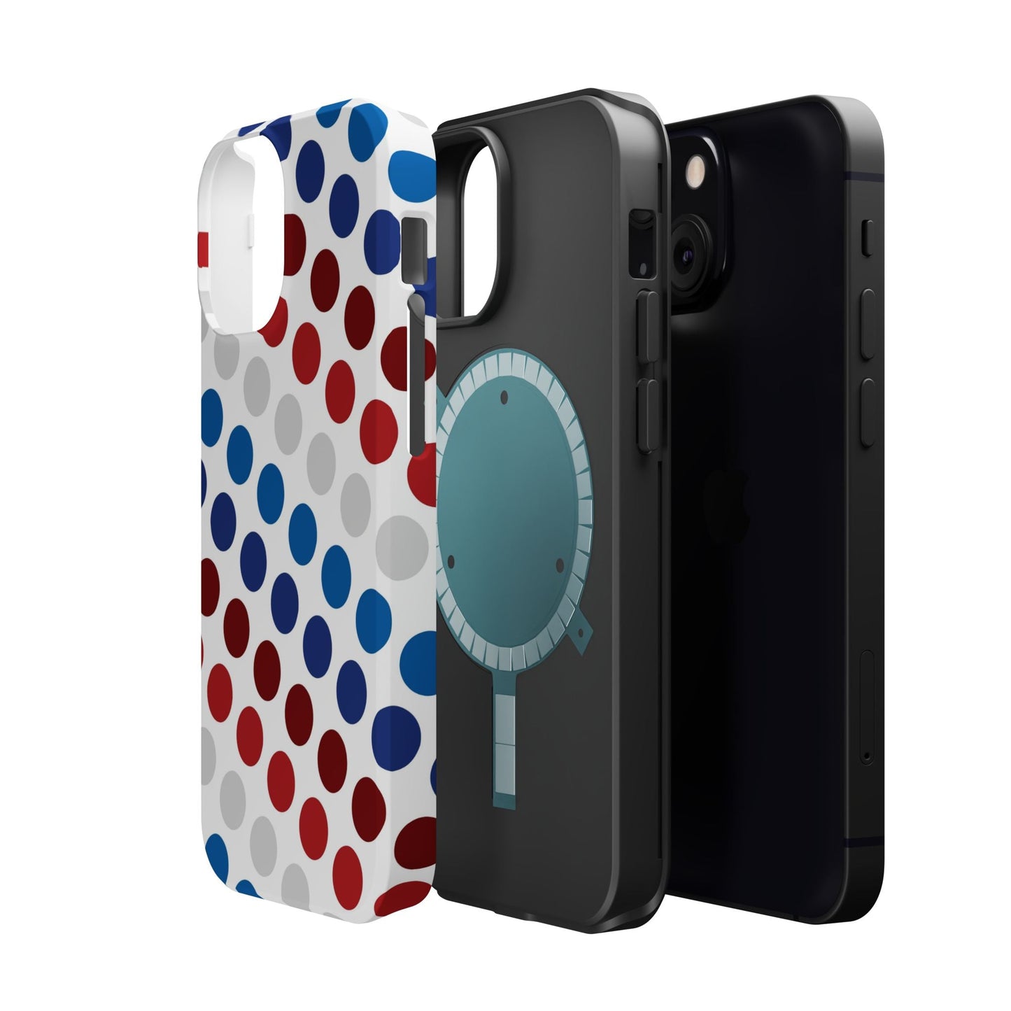 Patriotic Polka Dots - MagSafe iPhone Case - BOGO Cases