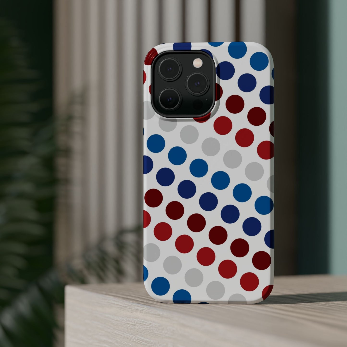 Patriotic Polka Dots - MagSafe iPhone Case - BOGO Cases