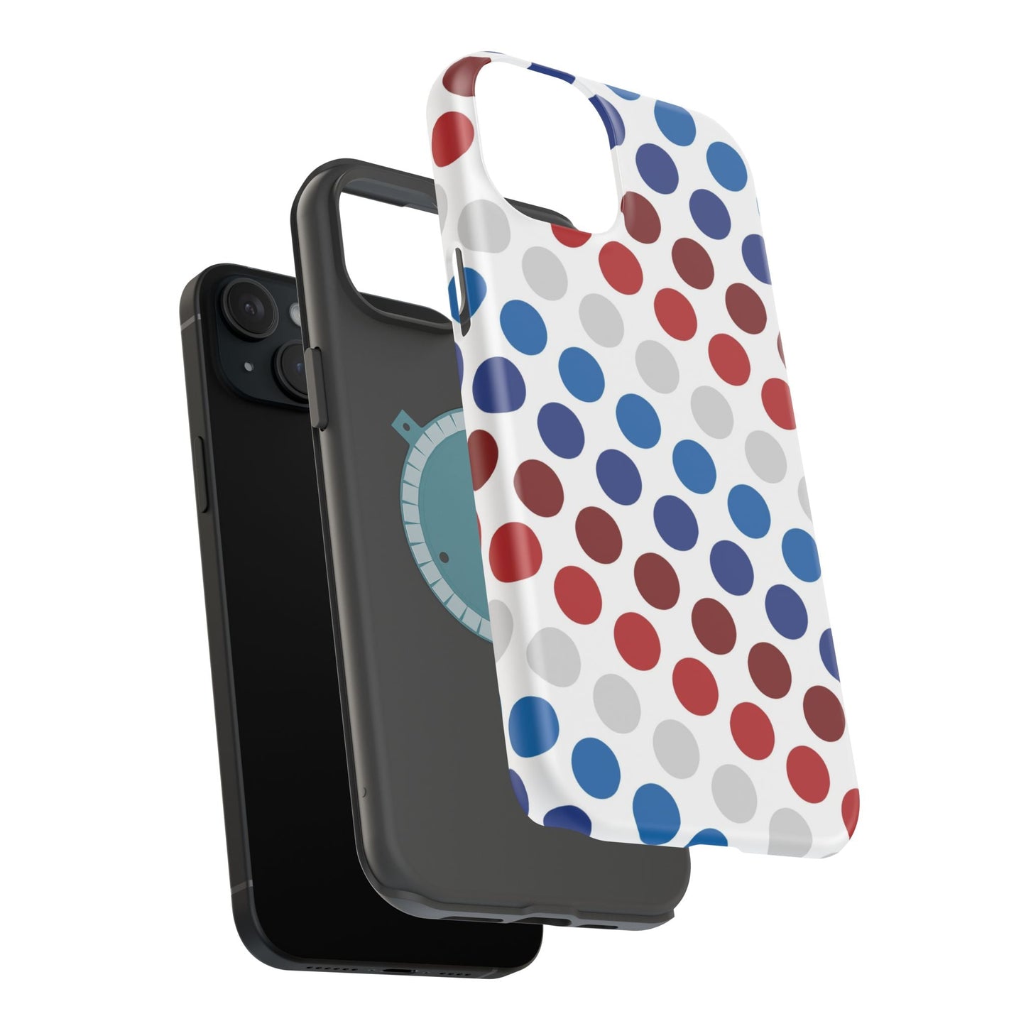 Patriotic Polka Dots - MagSafe iPhone Case - BOGO Cases