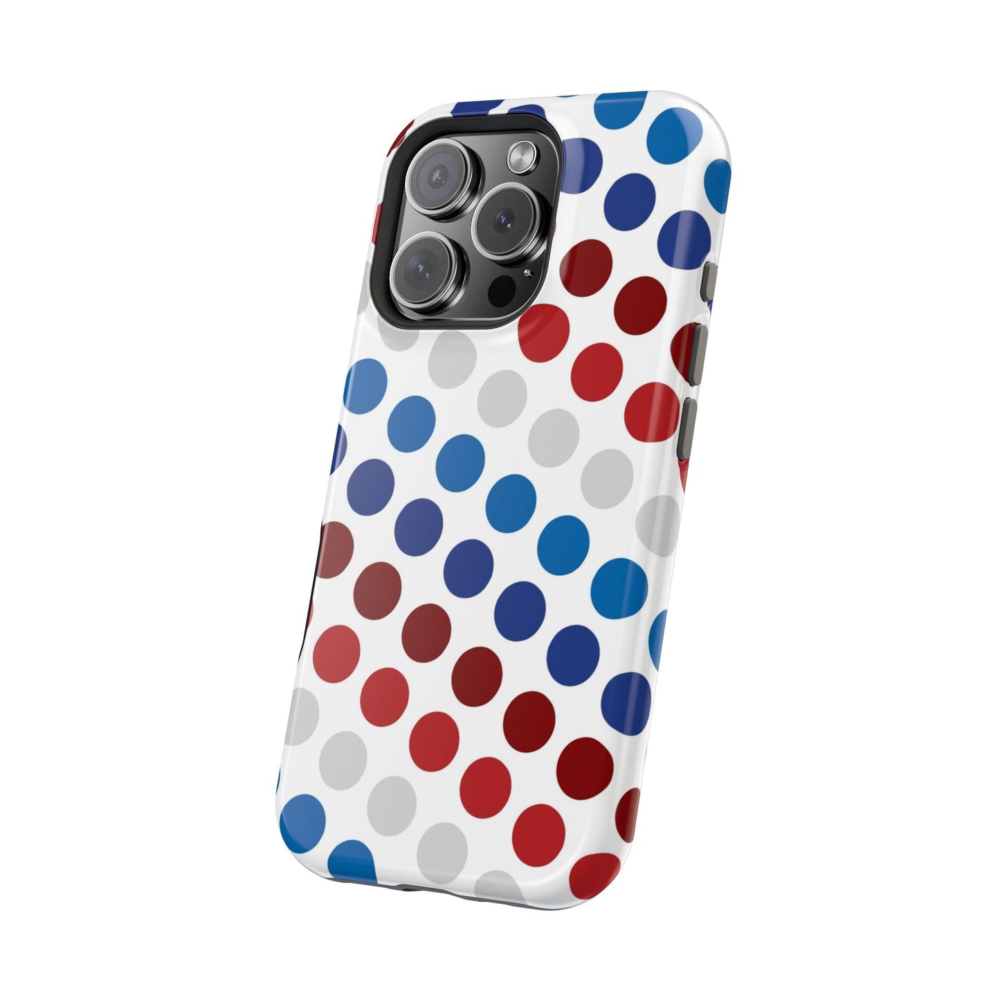Patriotic Polka Dots - MagSafe iPhone Case - BOGO Cases