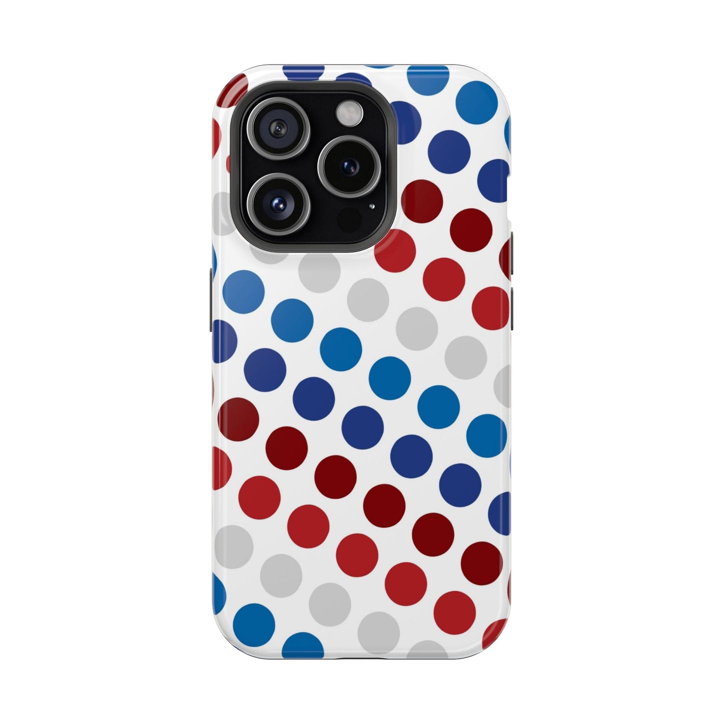 Patriotic Polka Dots - MagSafe iPhone Case - BOGO Cases