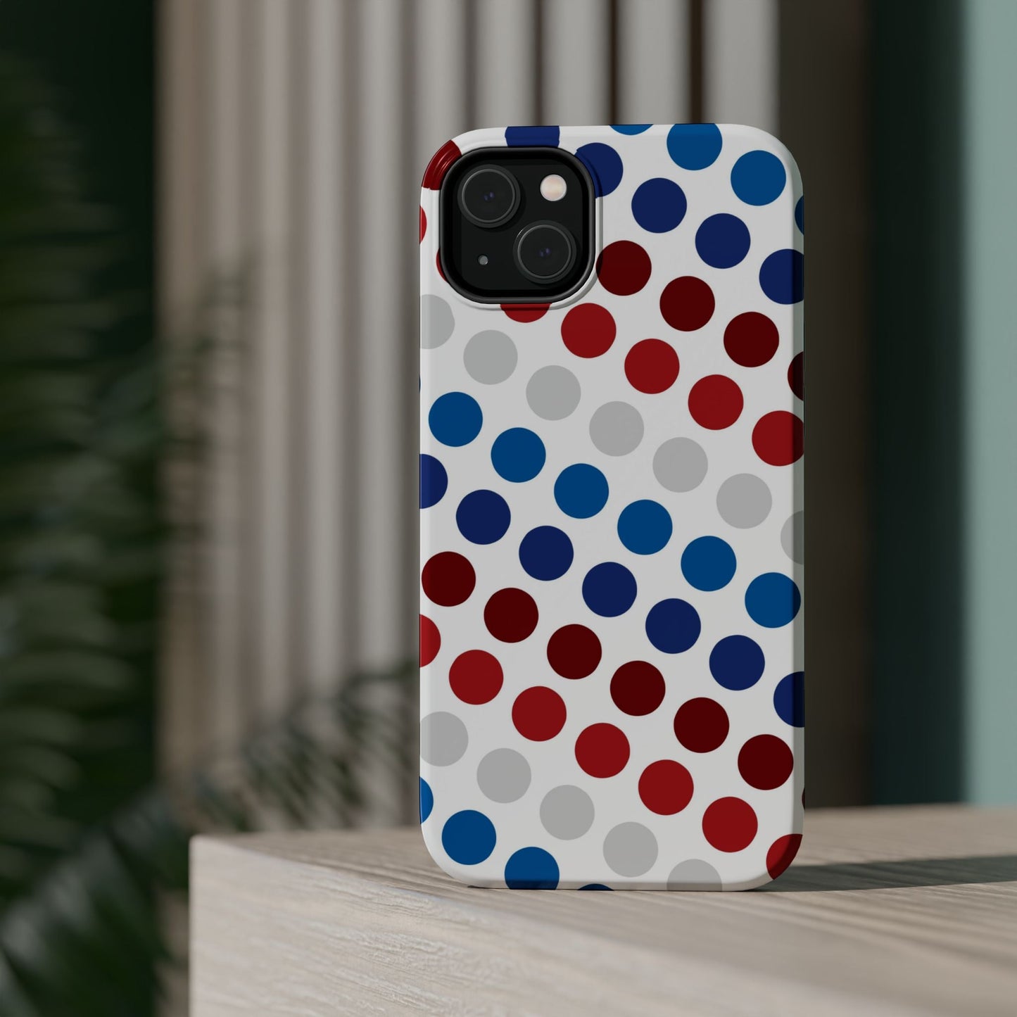 Patriotic Polka Dots - MagSafe iPhone Case - BOGO Cases