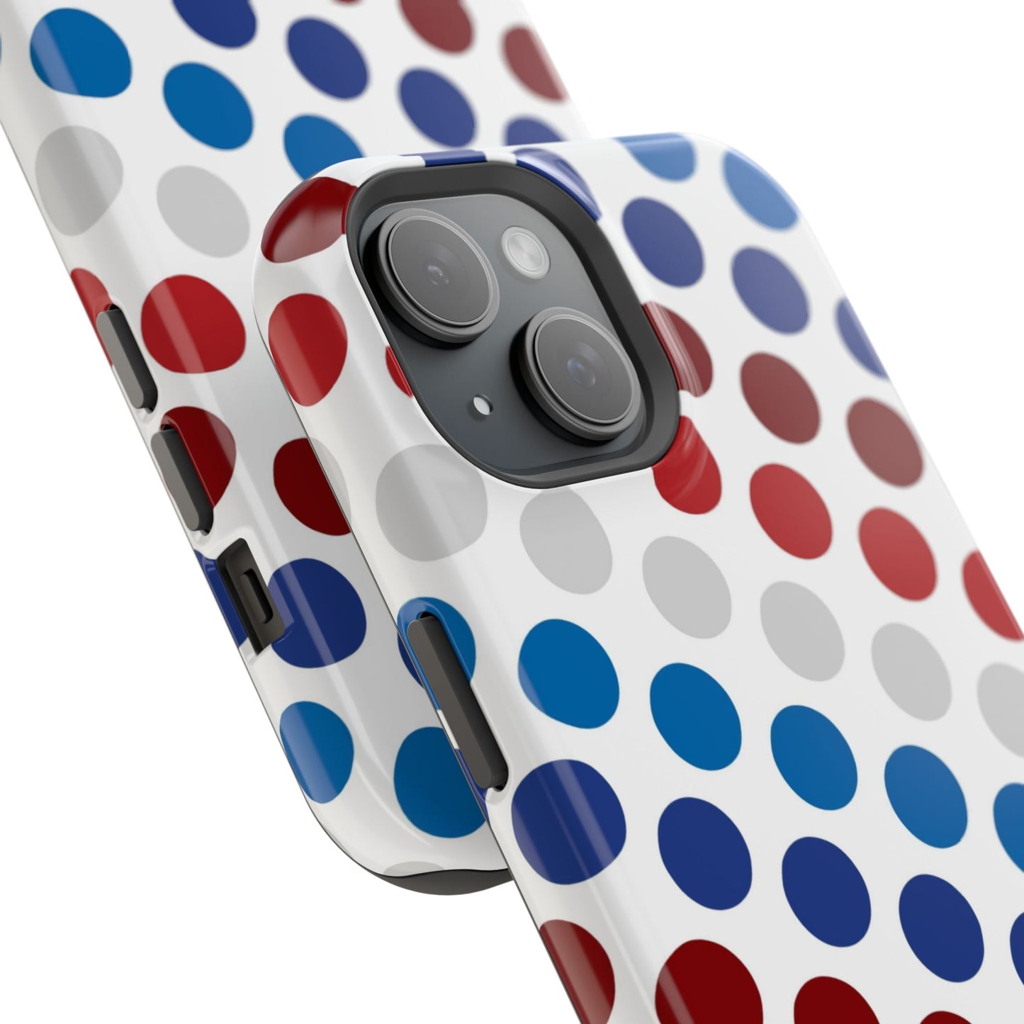 Patriotic Polka Dots - MagSafe iPhone Case - BOGO Cases