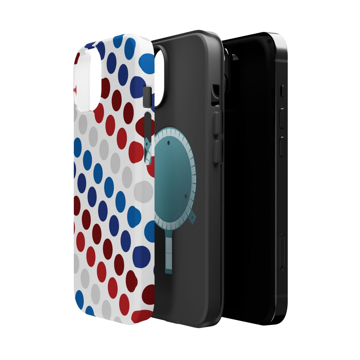 Patriotic Polka Dots - MagSafe iPhone Case - BOGO Cases