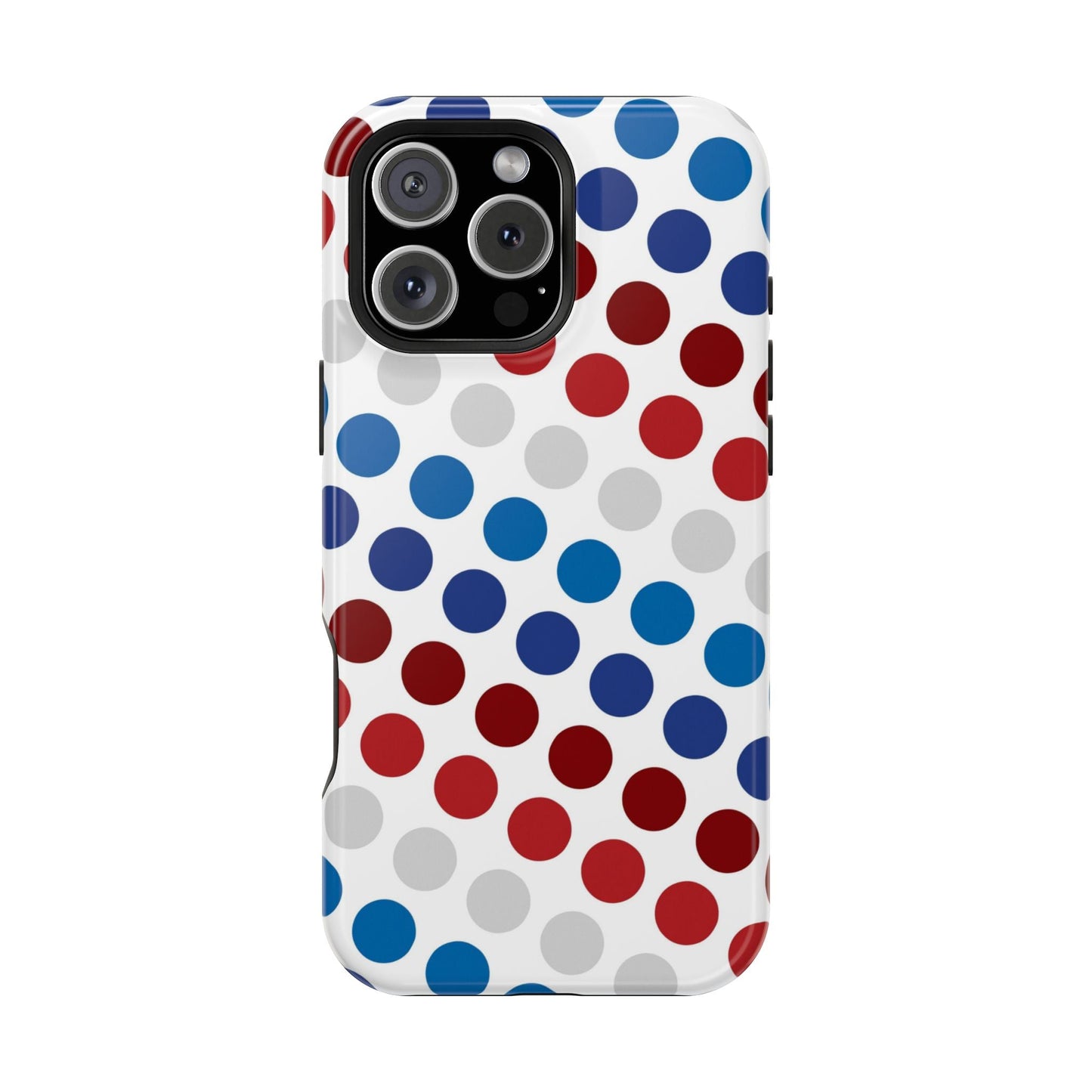Patriotic Polka Dots - MagSafe iPhone Case - BOGO Cases