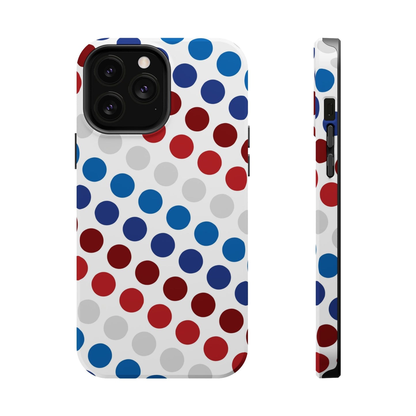 Patriotic Polka Dots - MagSafe iPhone Case - BOGO Cases