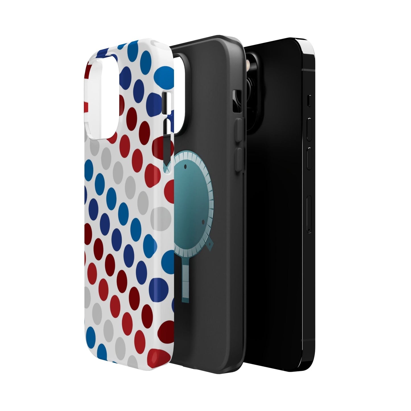 Patriotic Polka Dots - MagSafe iPhone Case - BOGO Cases