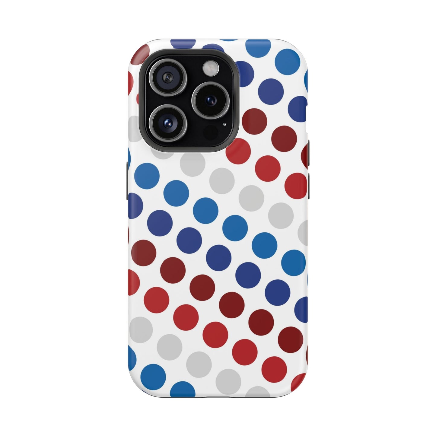 Patriotic Polka Dots - MagSafe iPhone Case - BOGO Cases