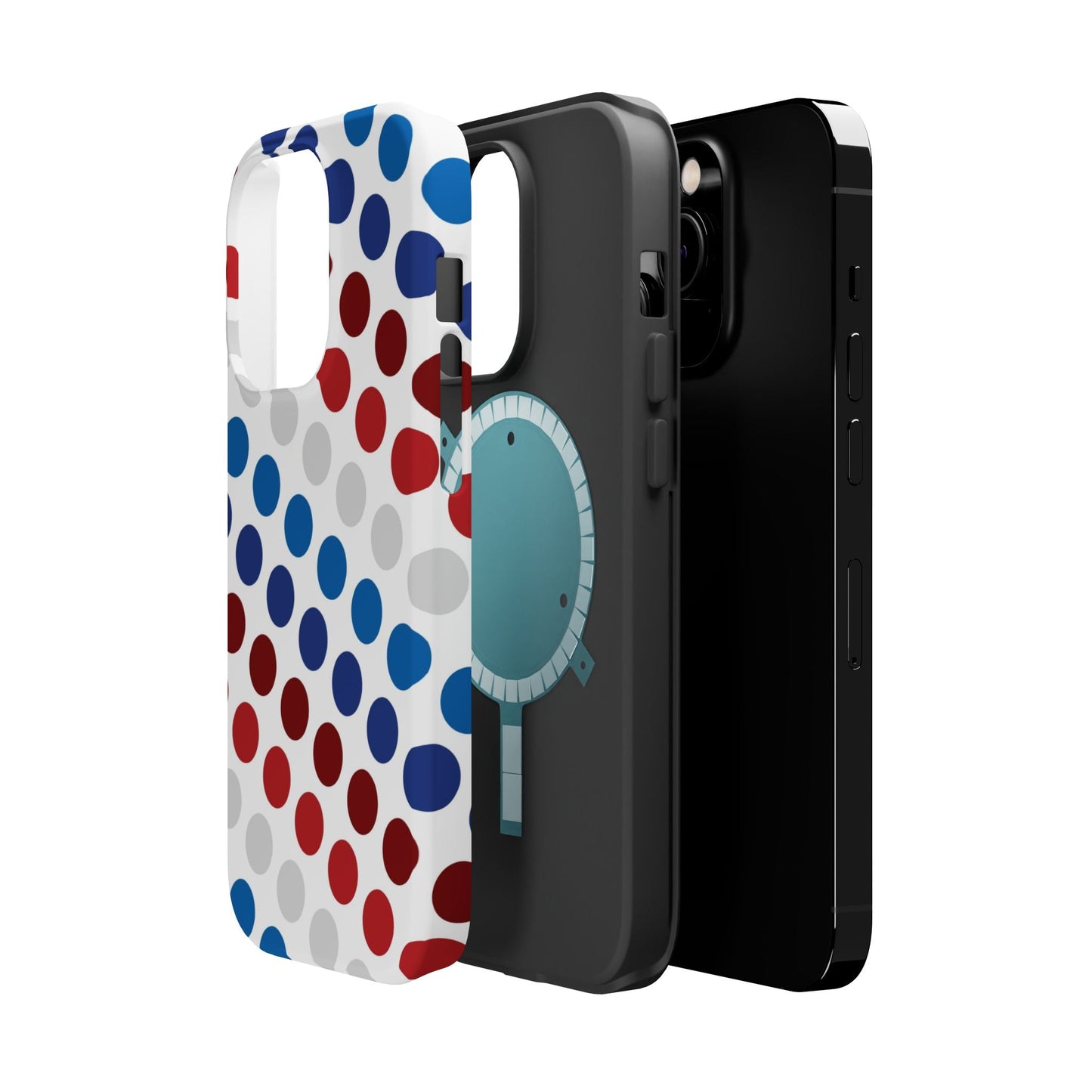 Patriotic Polka Dots - MagSafe iPhone Case - BOGO Cases
