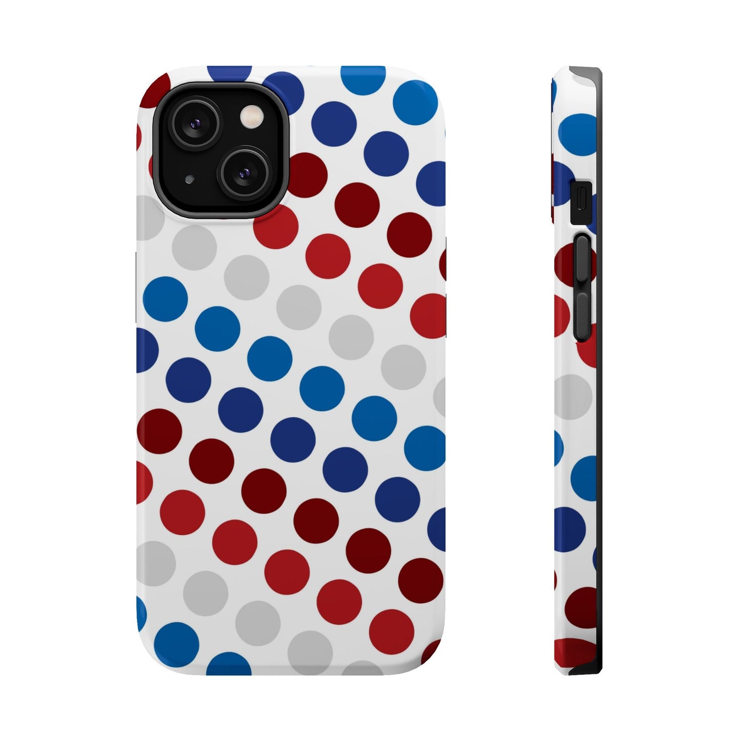 Patriotic Polka Dots - MagSafe iPhone Case - BOGO Cases