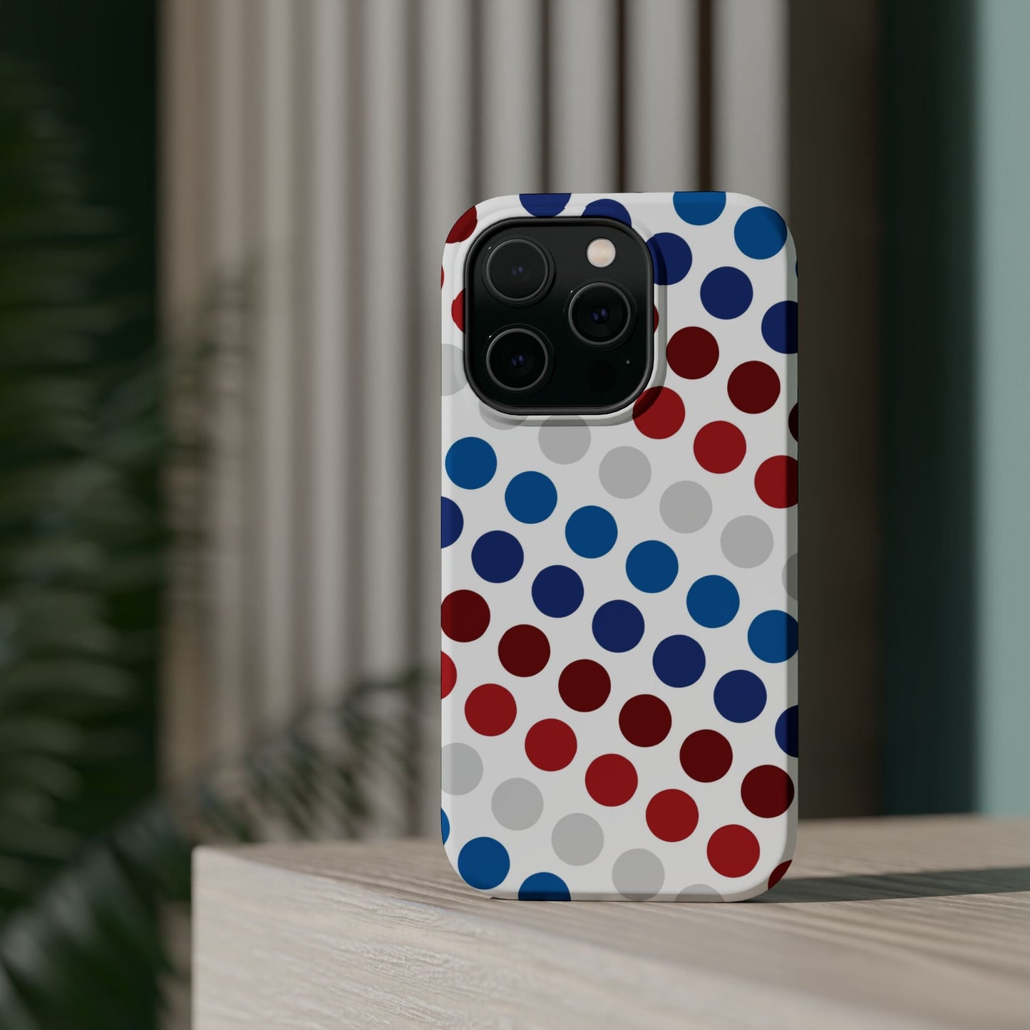 Patriotic Polka Dots - MagSafe iPhone Case - BOGO Cases