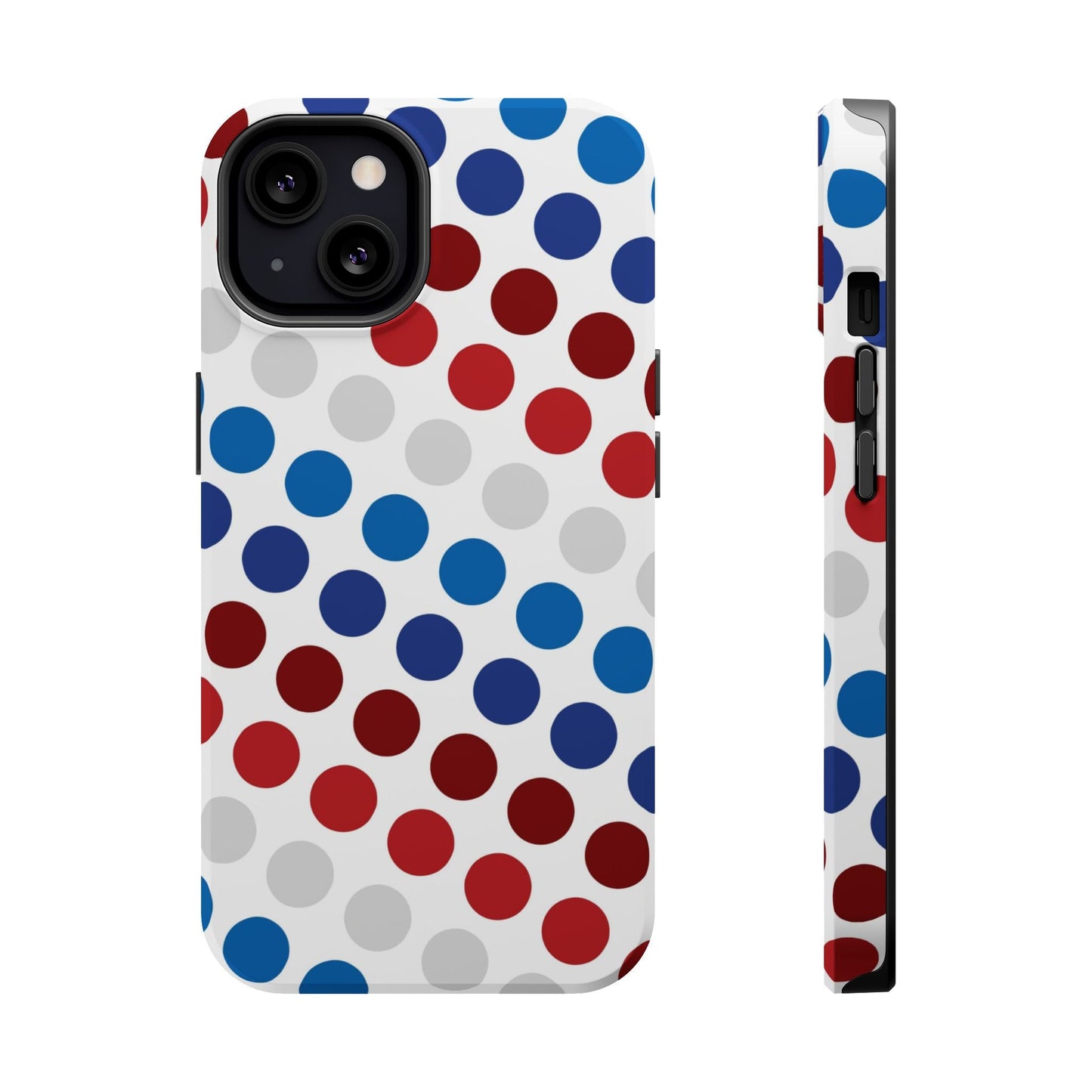 Patriotic Polka Dots - MagSafe iPhone Case - BOGO Cases