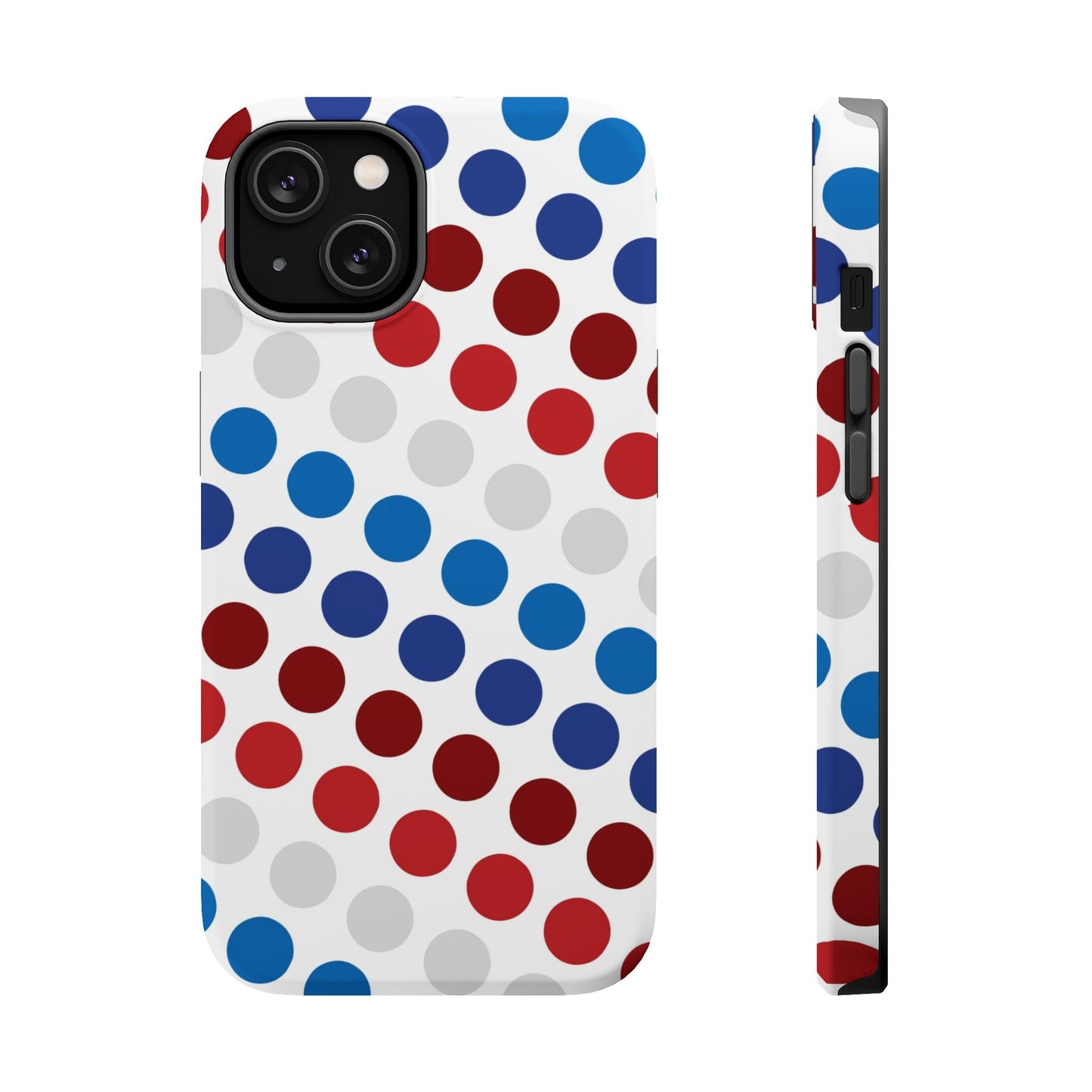 Patriotic Polka Dots - MagSafe iPhone Case - BOGO Cases