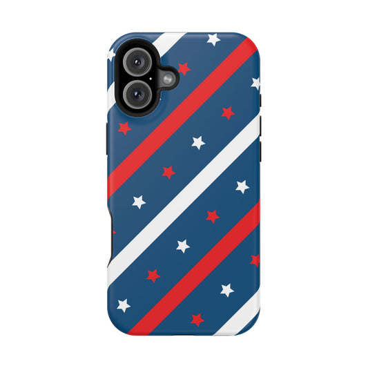 Patriotic Stars & Stripes - MagSafe iPhone Case - BOGO Cases