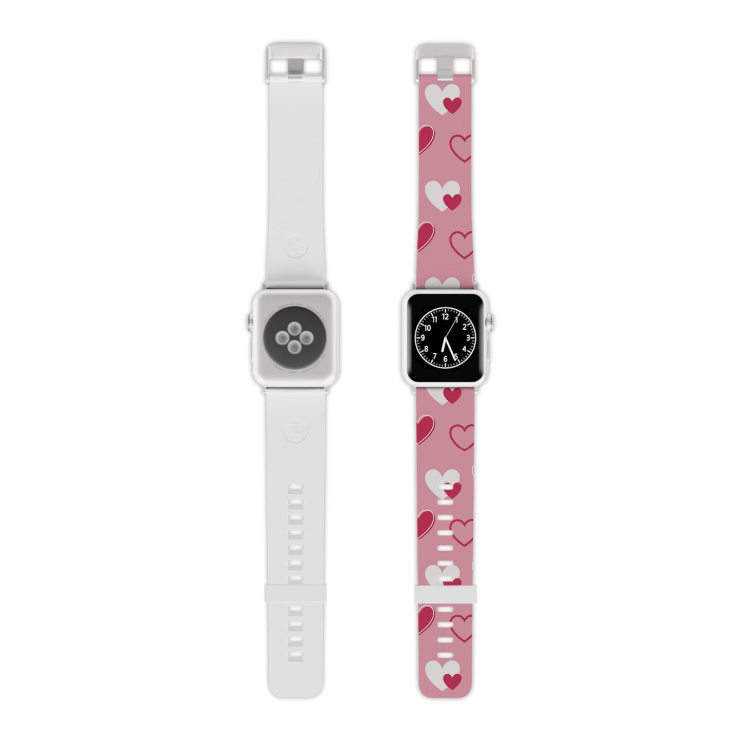 Pink and Red Hearts Apple Watch Band - BOGO Cases
