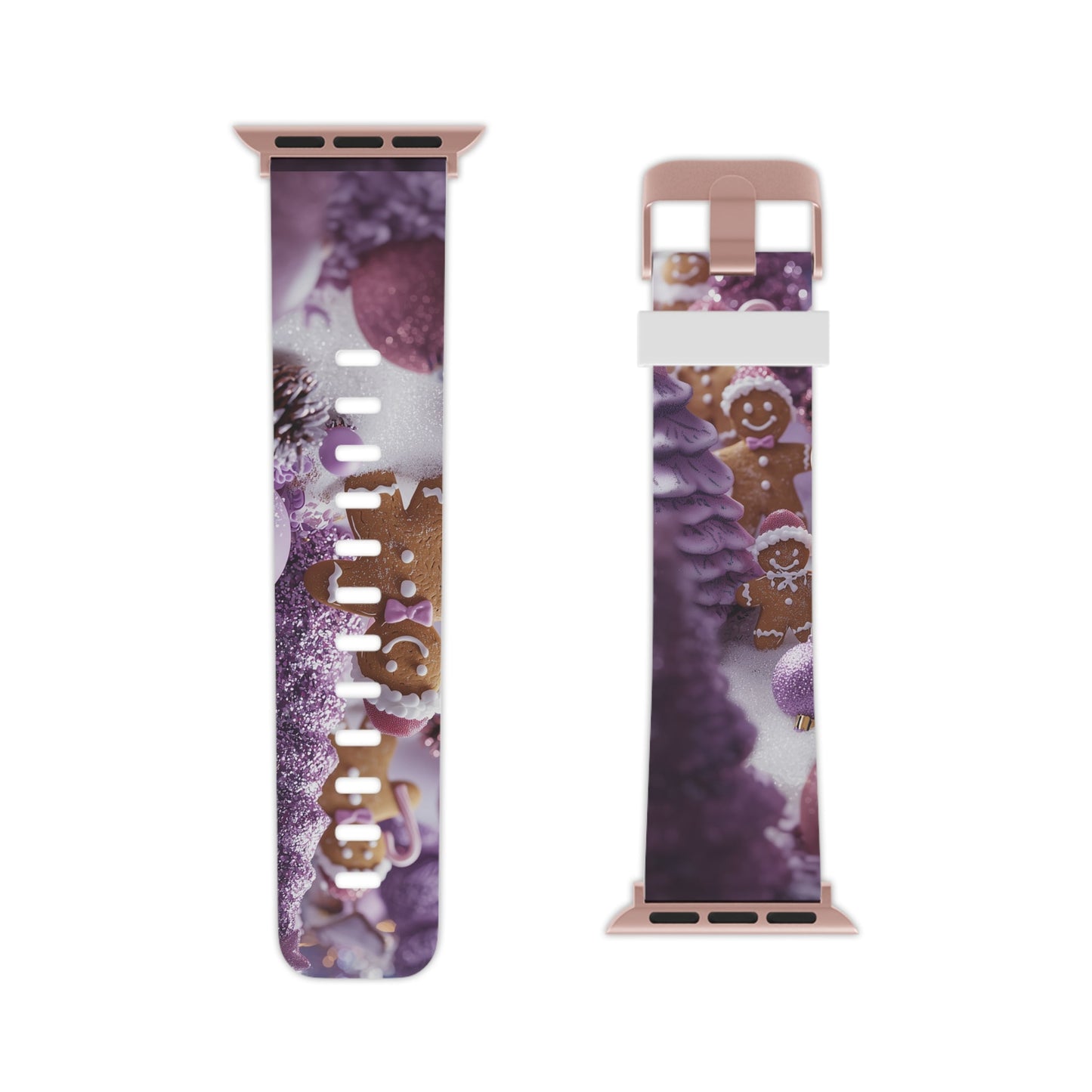 Pink Frosted Gingerbread Forest  Apple Watch Band - BOGO Cases