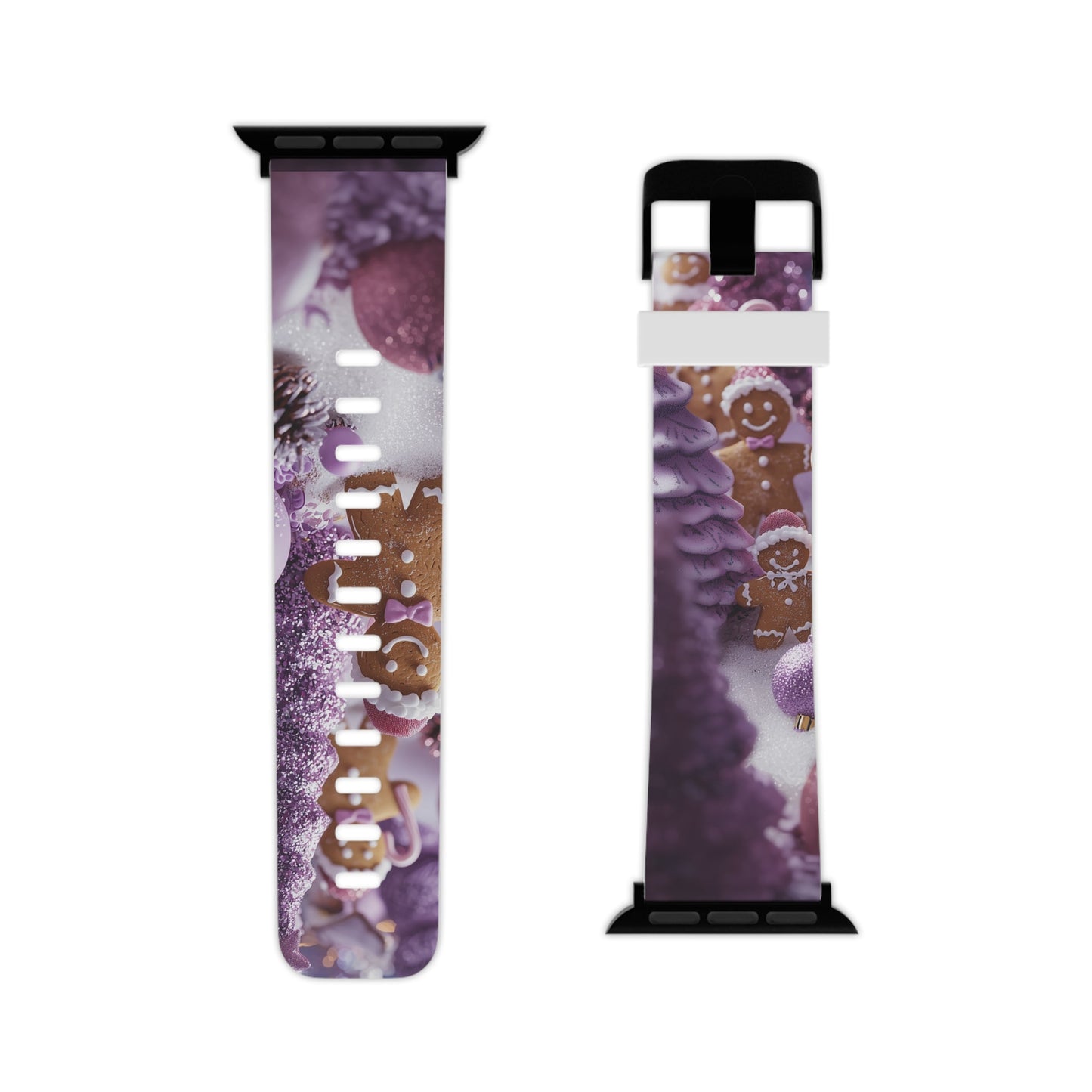 Pink Frosted Gingerbread Forest  Apple Watch Band - BOGO Cases