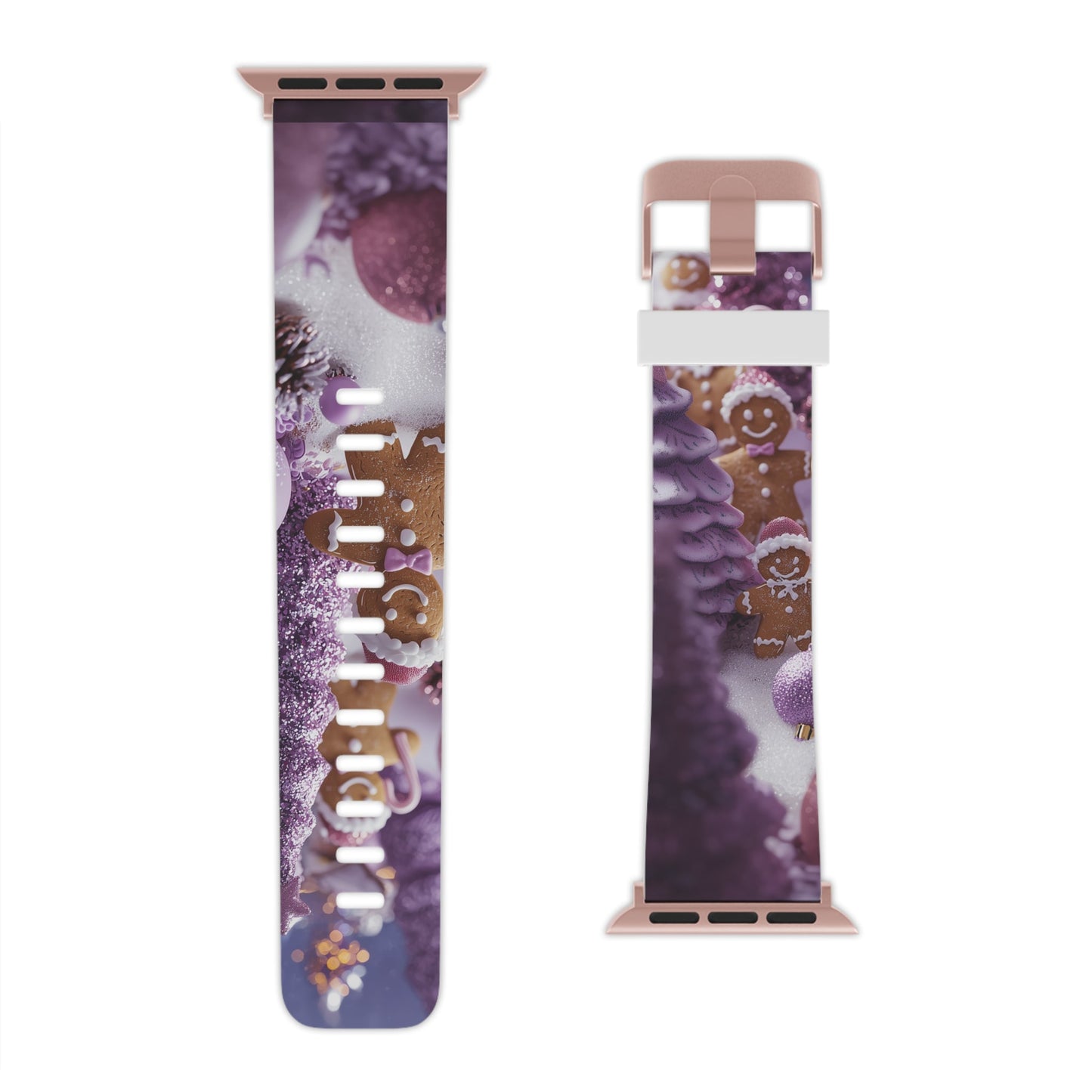 Pink Frosted Gingerbread Forest  Apple Watch Band - BOGO Cases