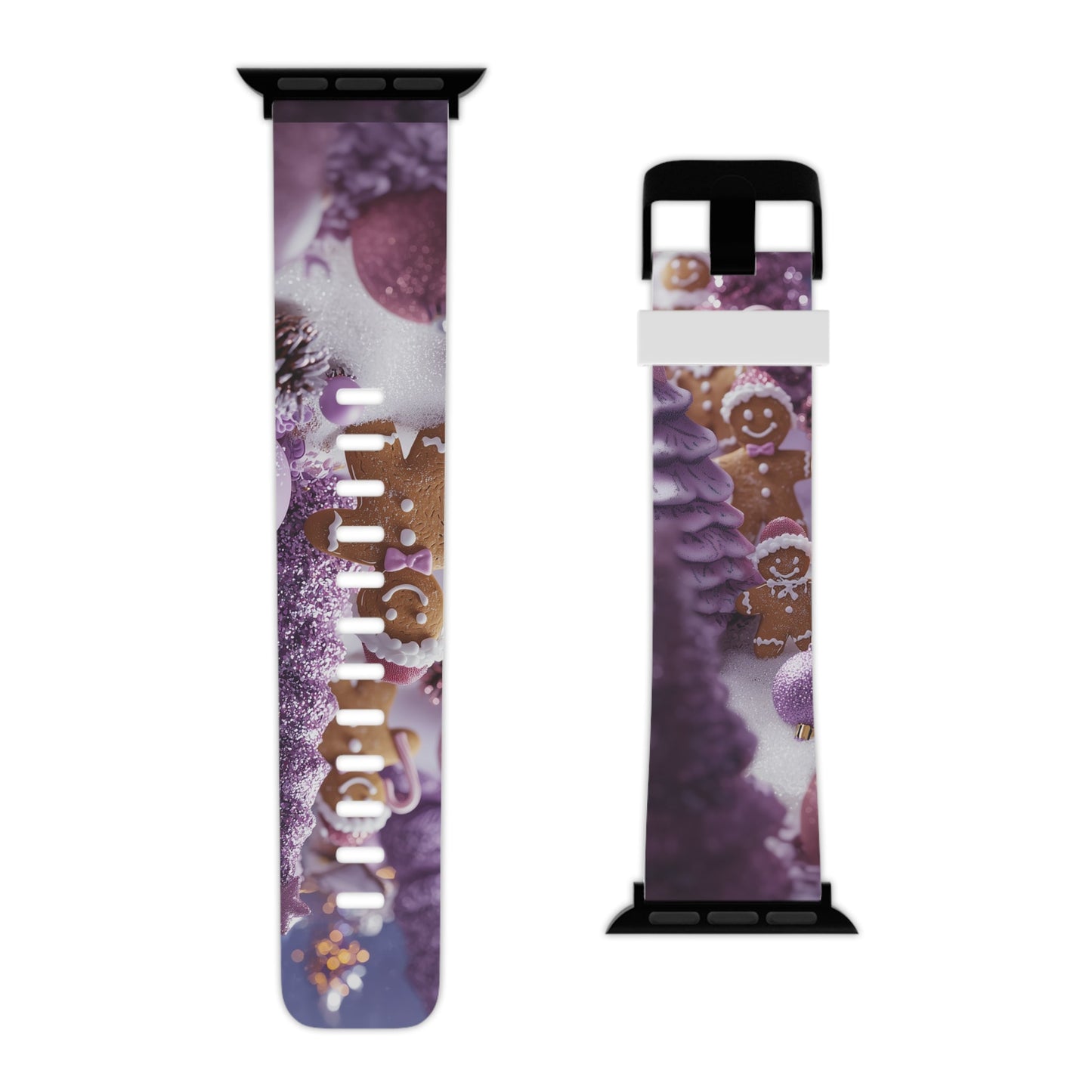 Pink Frosted Gingerbread Forest  Apple Watch Band - BOGO Cases