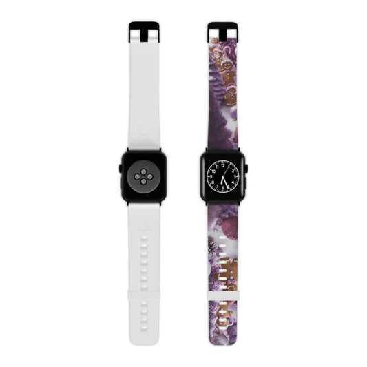 Pink Frosted Gingerbread Forest  Apple Watch Band - BOGO Cases