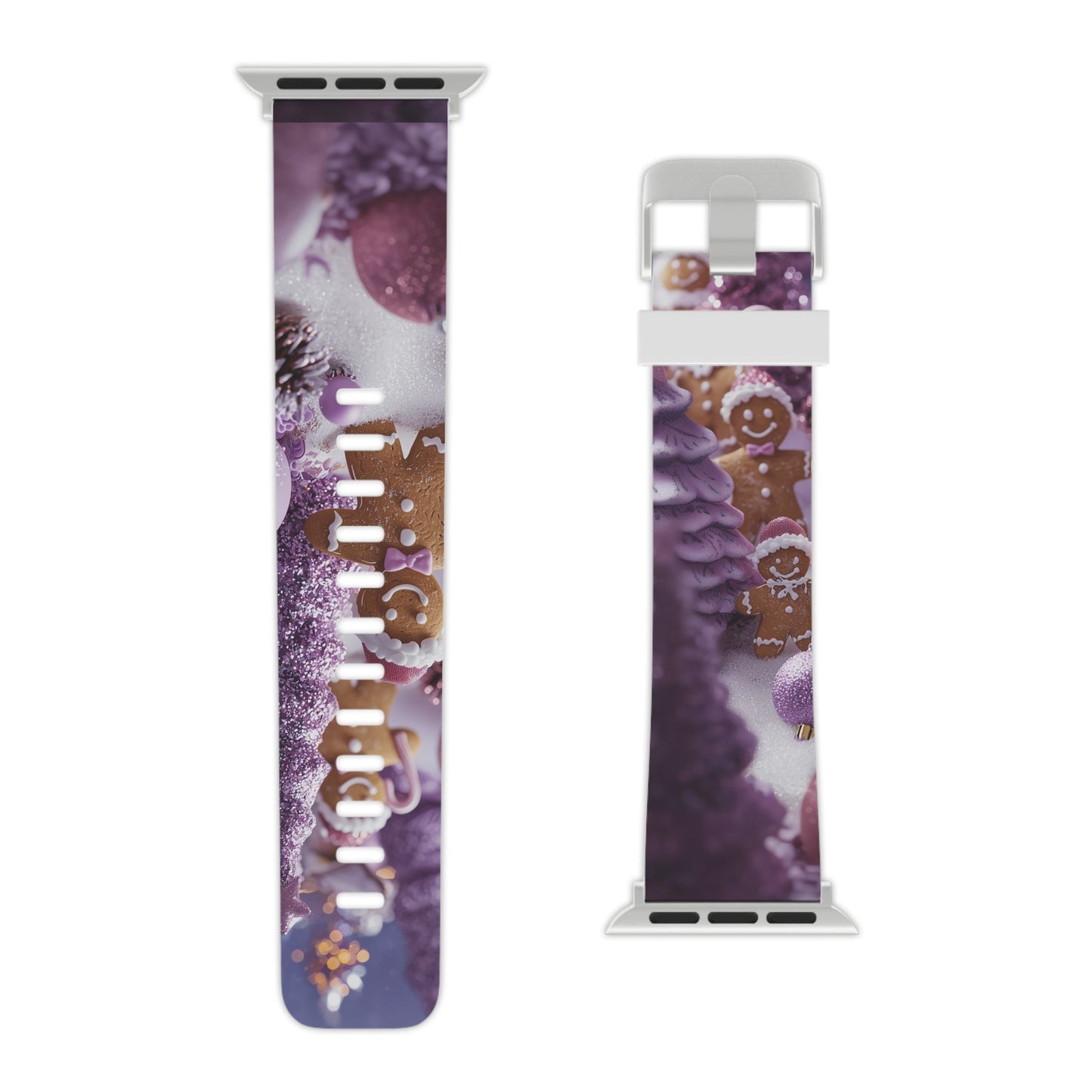 Pink Frosted Gingerbread Forest  Apple Watch Band - BOGO Cases