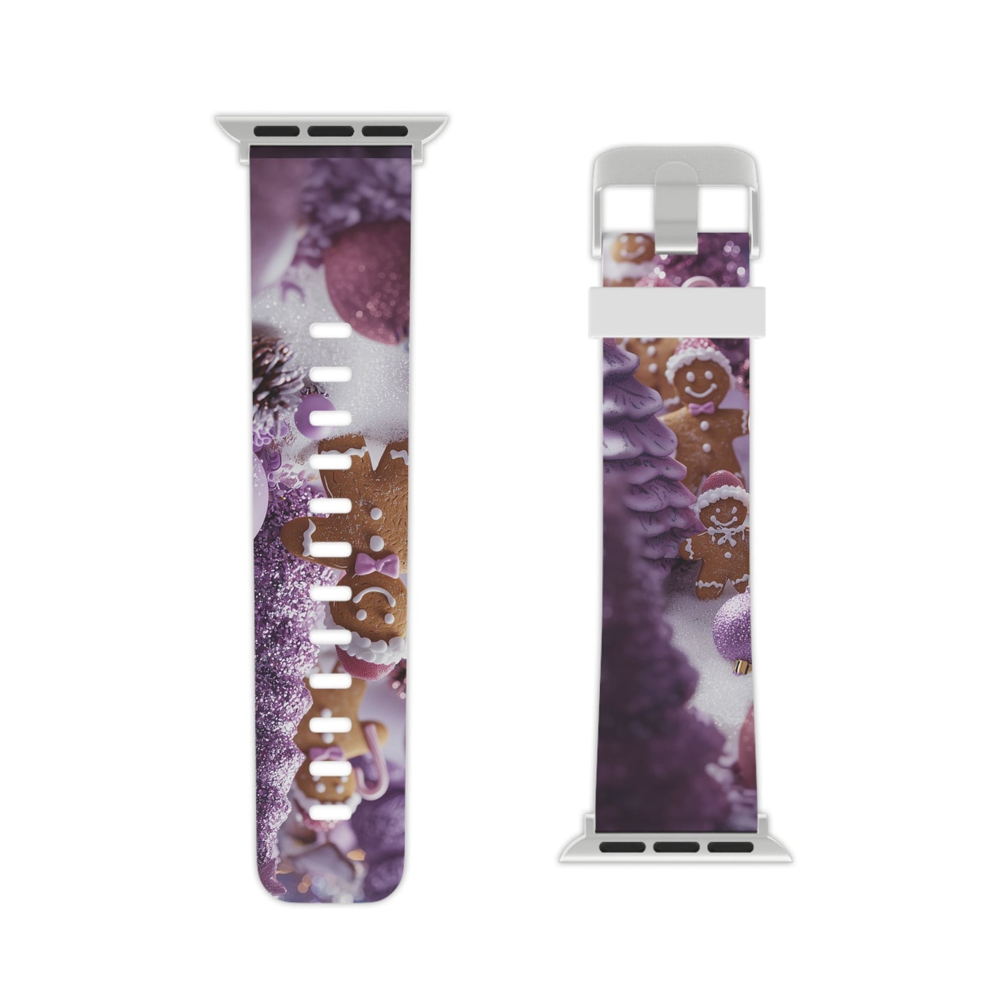 Pink Frosted Gingerbread Forest  Apple Watch Band - BOGO Cases