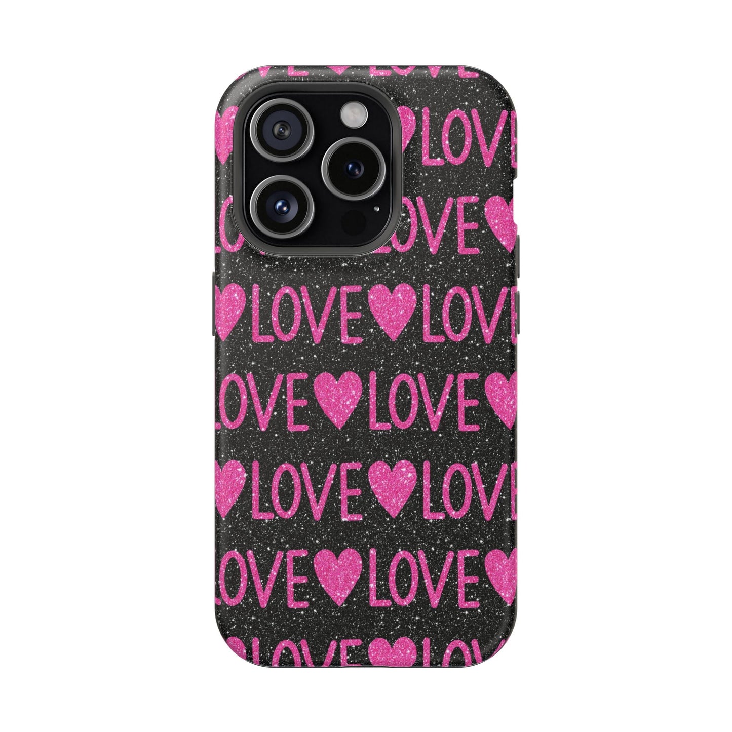 Pink Glitter Love MagSafe Case - BOGO Cases