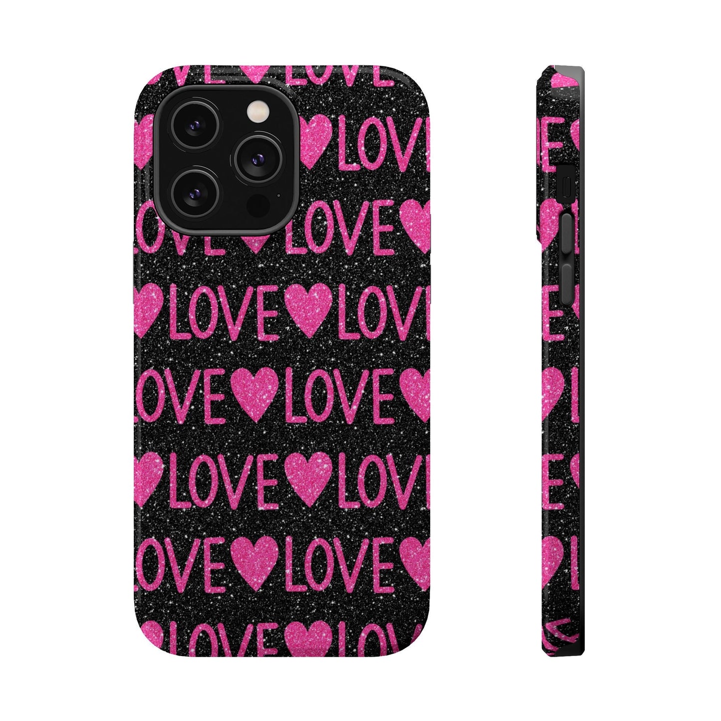 Pink Glitter Love MagSafe Case - BOGO Cases